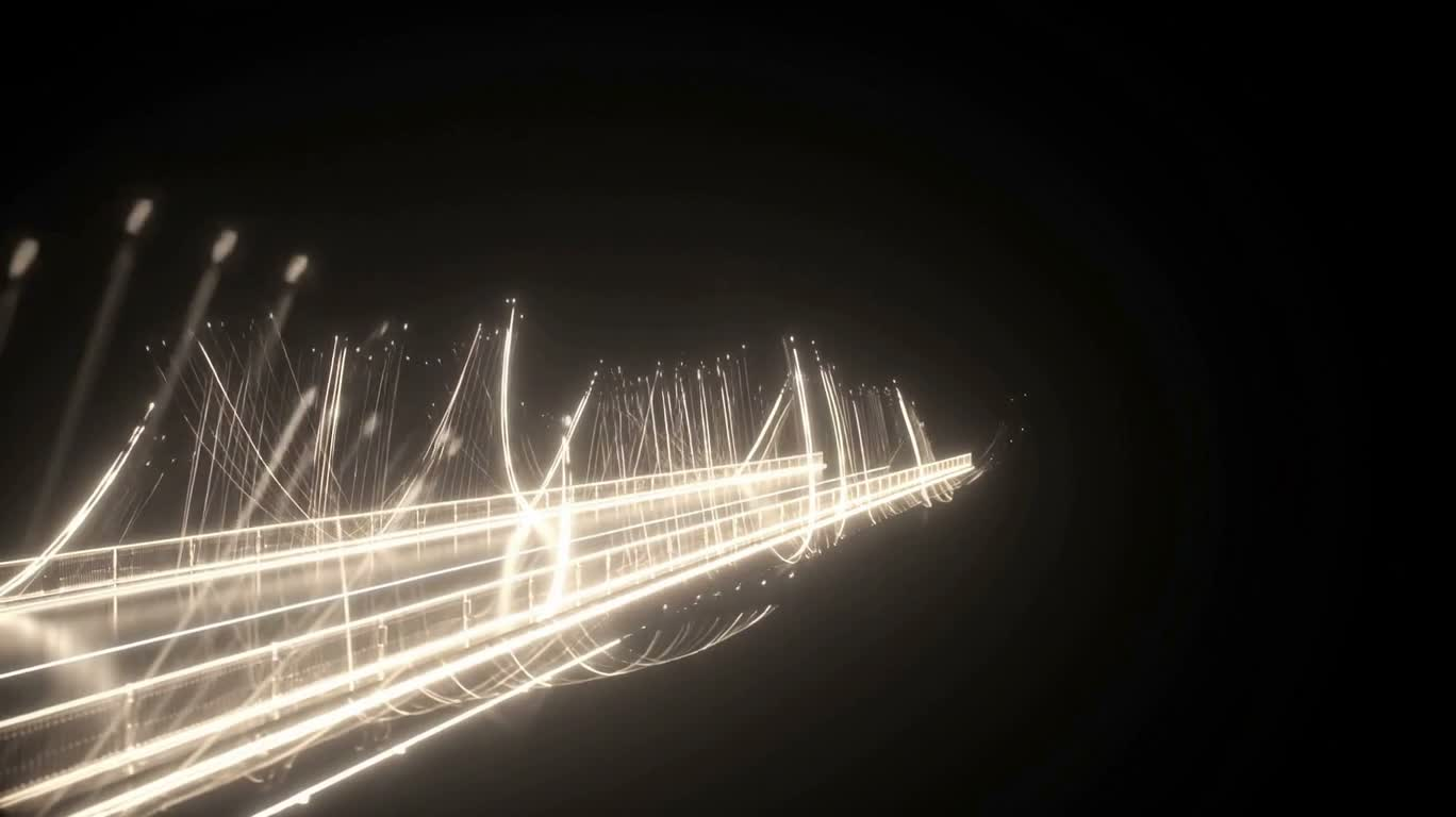공허 위의 빛의 다리 — AI video creation