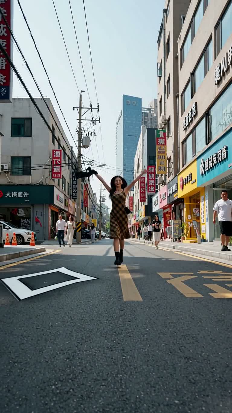 Street Ultra-Wide Playful Jump