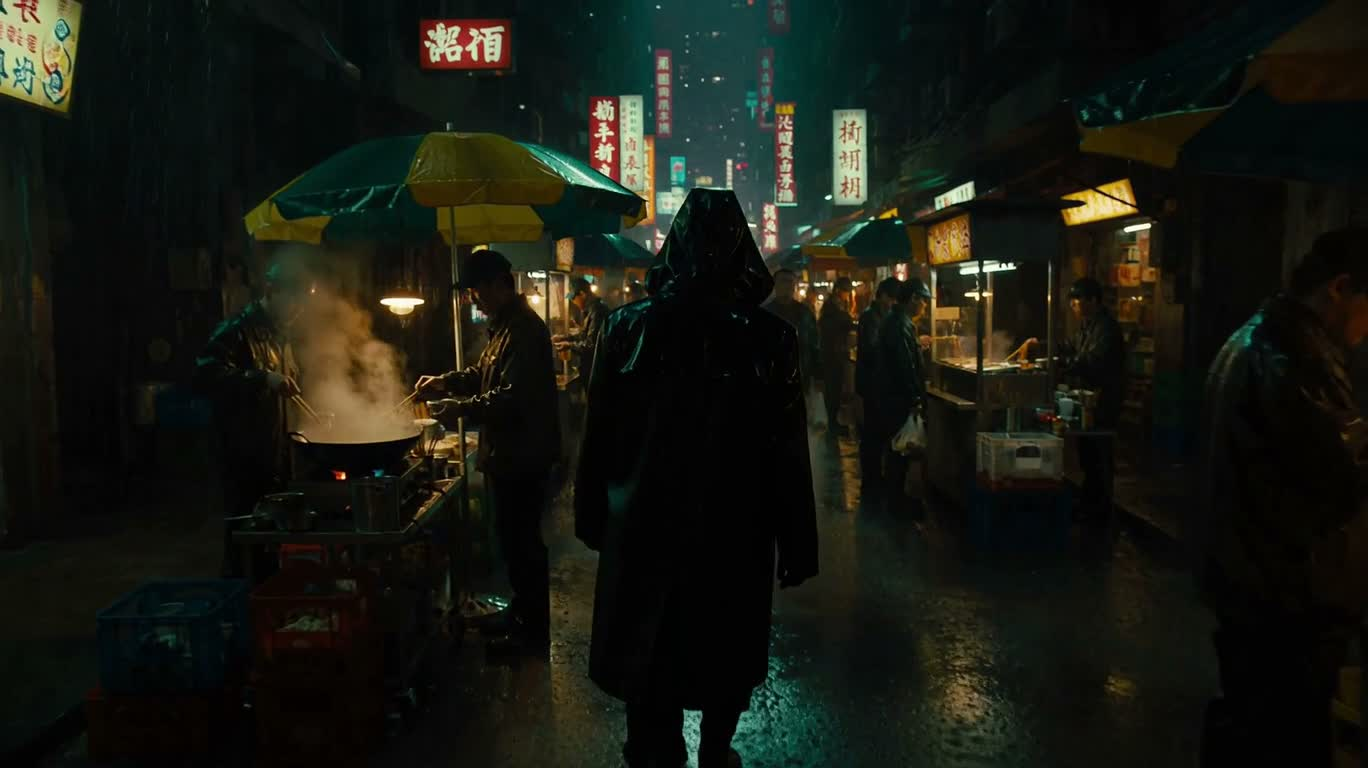 霓虹雨巷信使