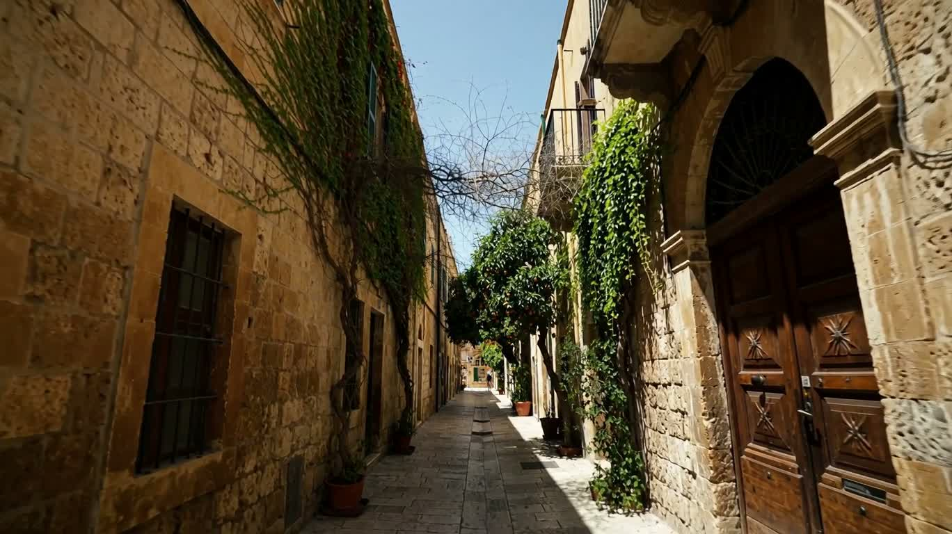Ruelle de l'oranger flottant à Jaffa