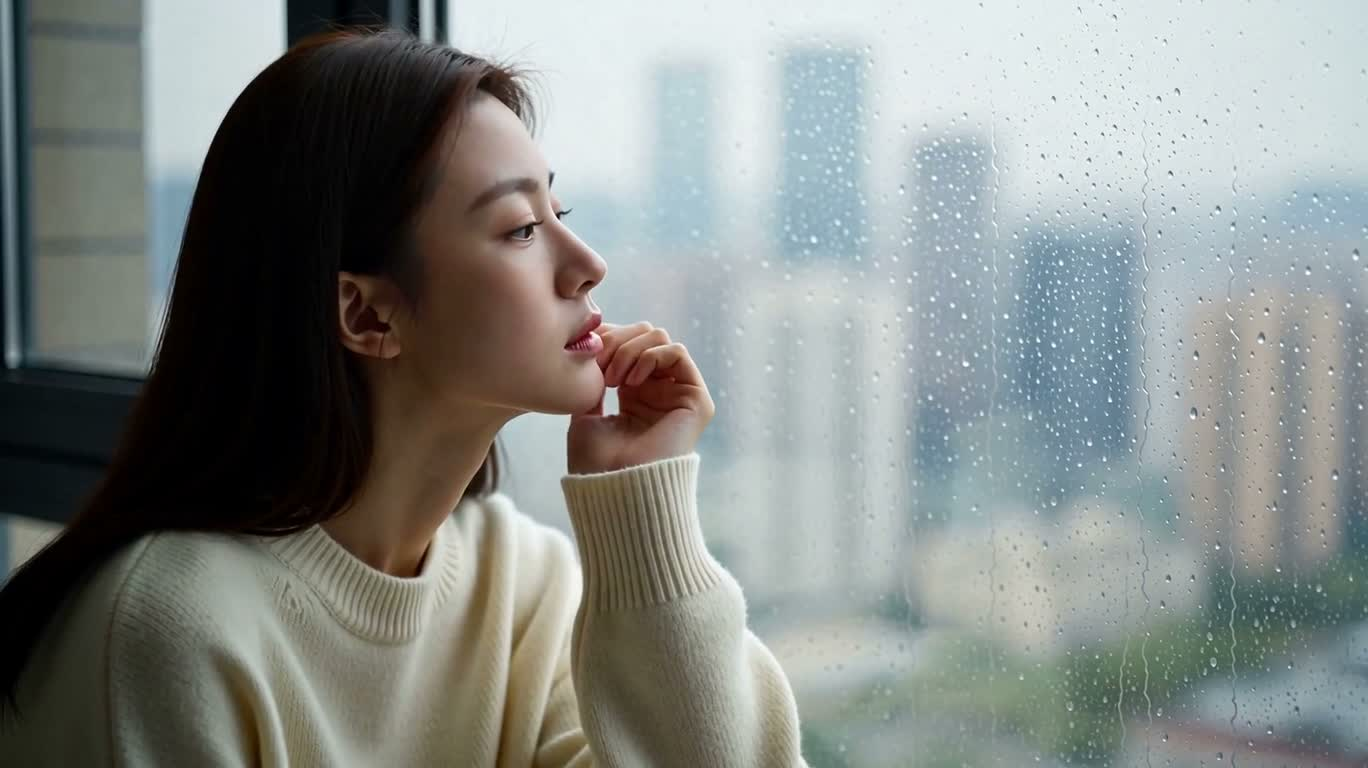 雨窗独居的静谧一天