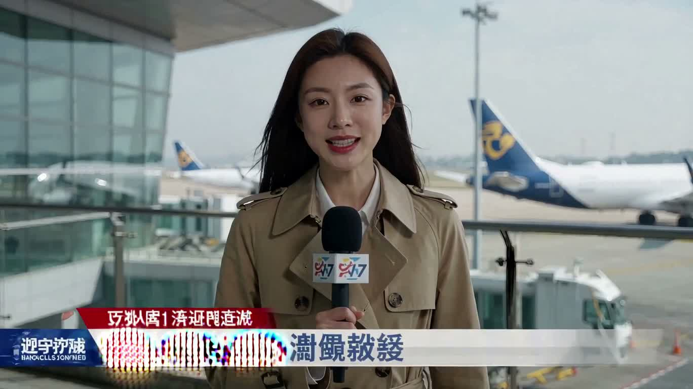 Airport Delay News Report — AI video creation