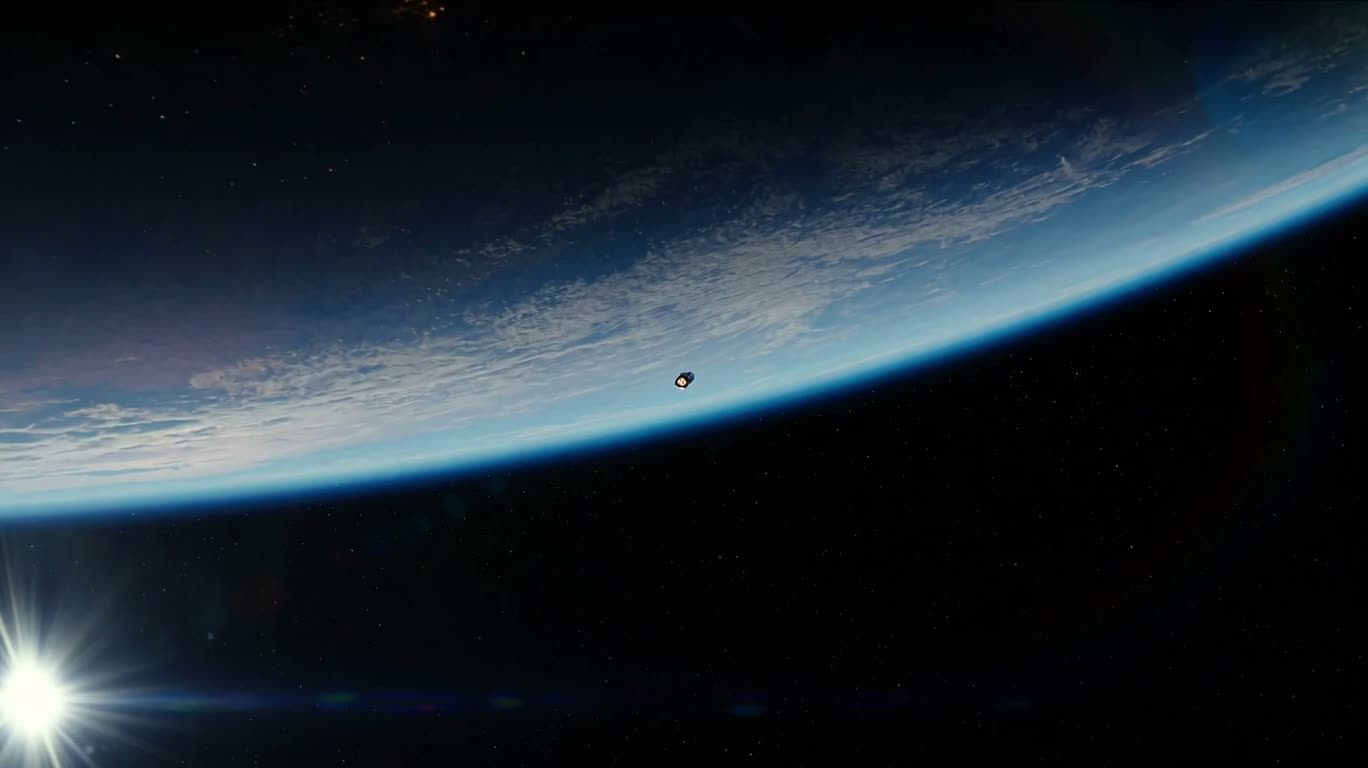 太空飞船爆炸视图与重组