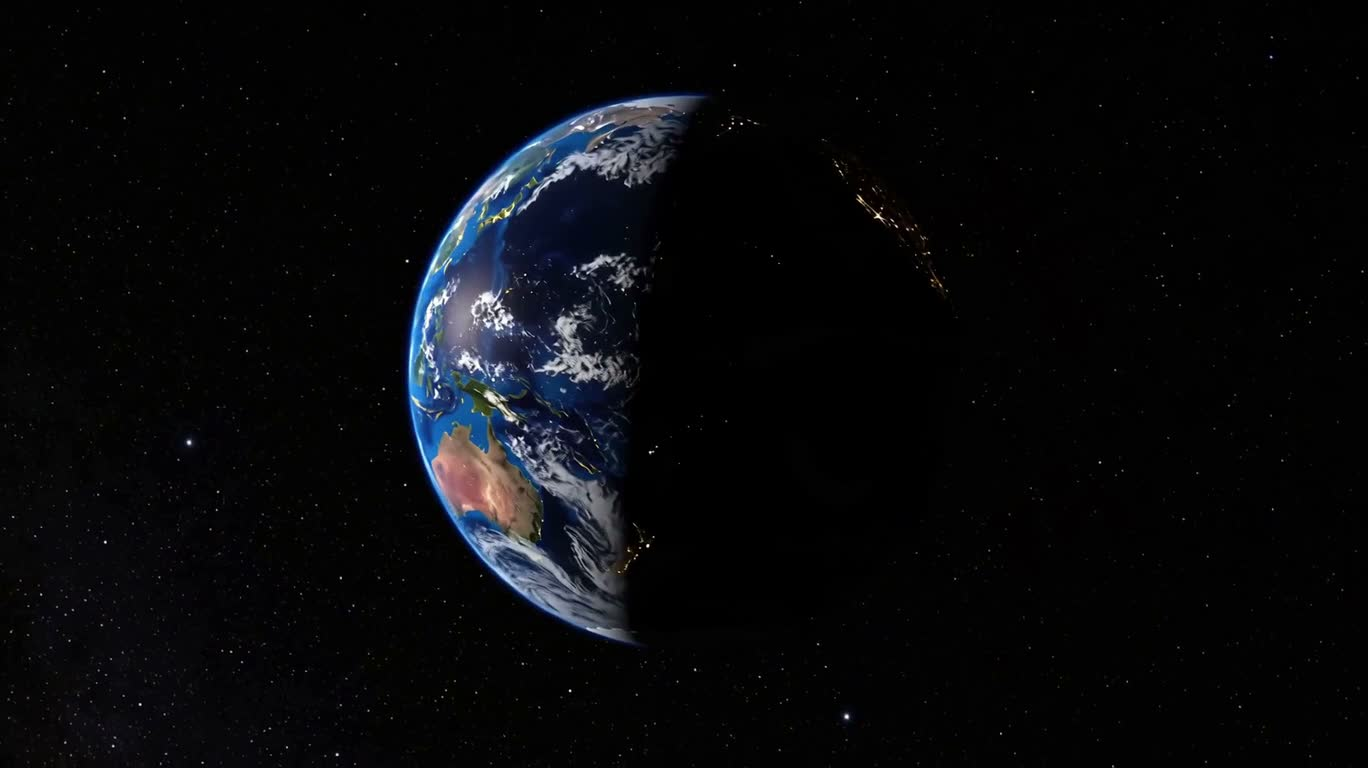 Interstellar Earth Rotating Intro