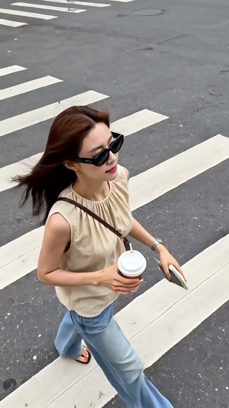 Coffee Crossing the Street Meets a Classic Car
