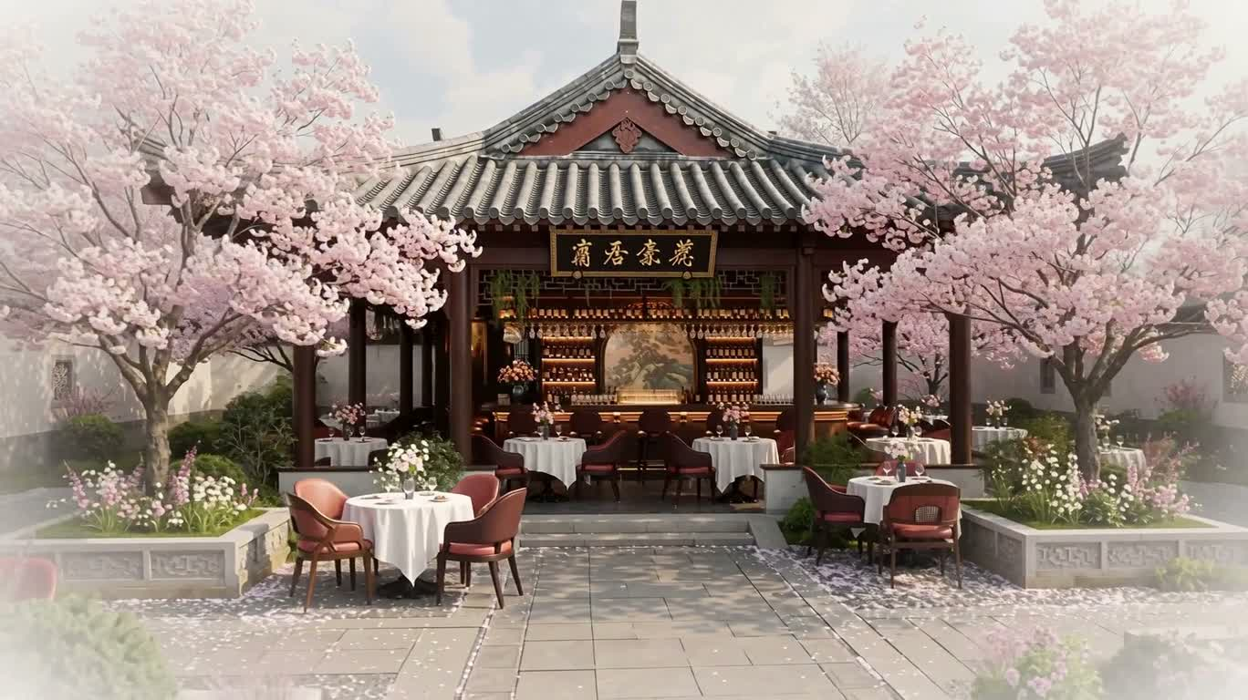 사쿠라 바의 카라바조 수채화 환상
