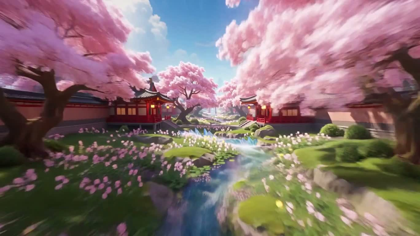 樱花仙境极速飞行