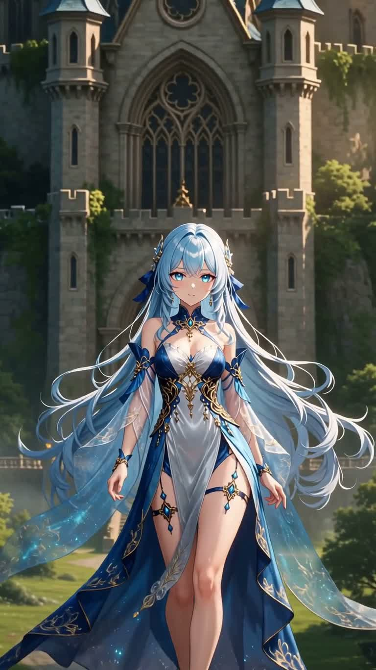 Castle Homecoming at Golden Hour