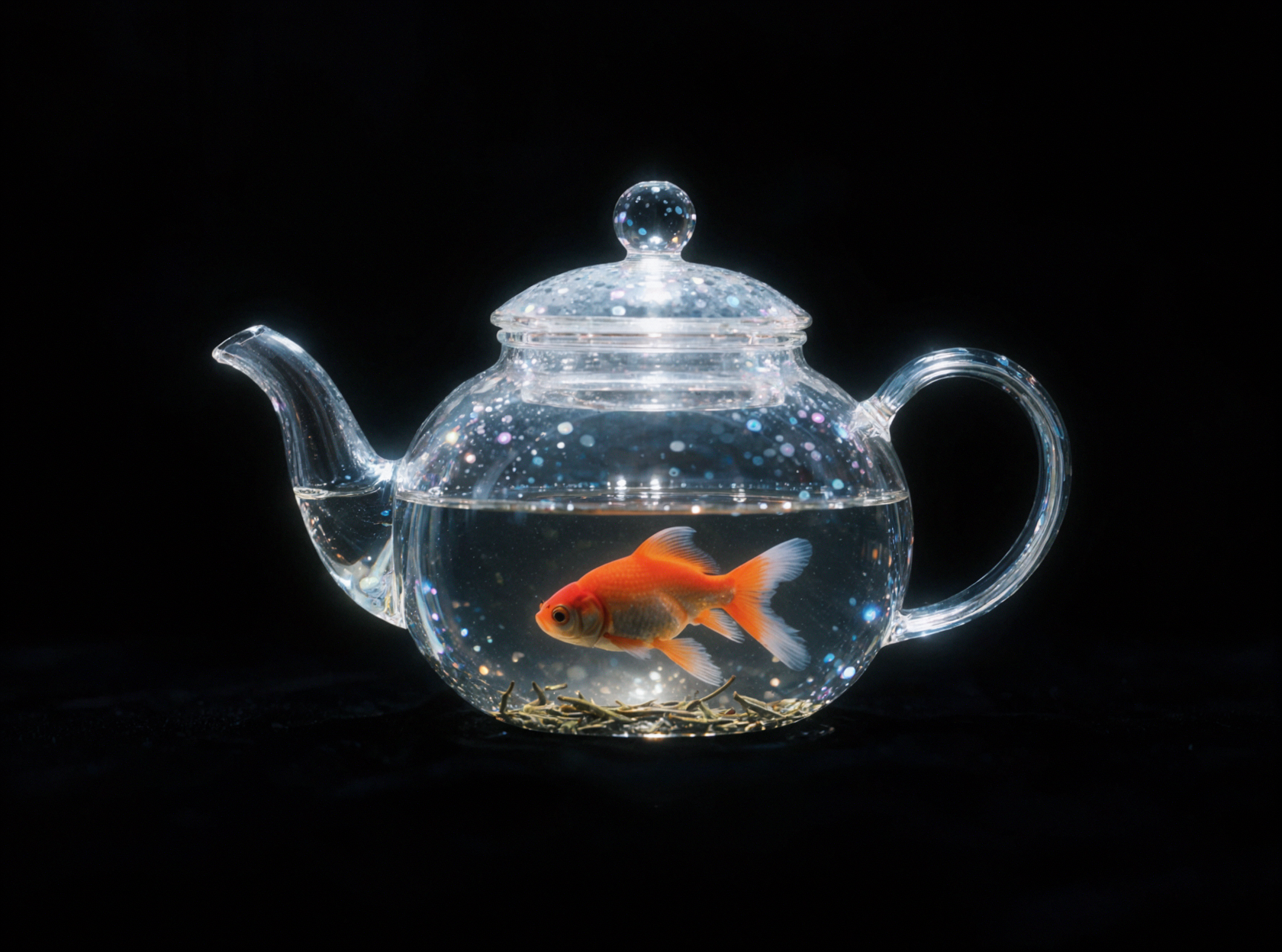 金鱼玻璃茶壶 · 梦幻柔焦
