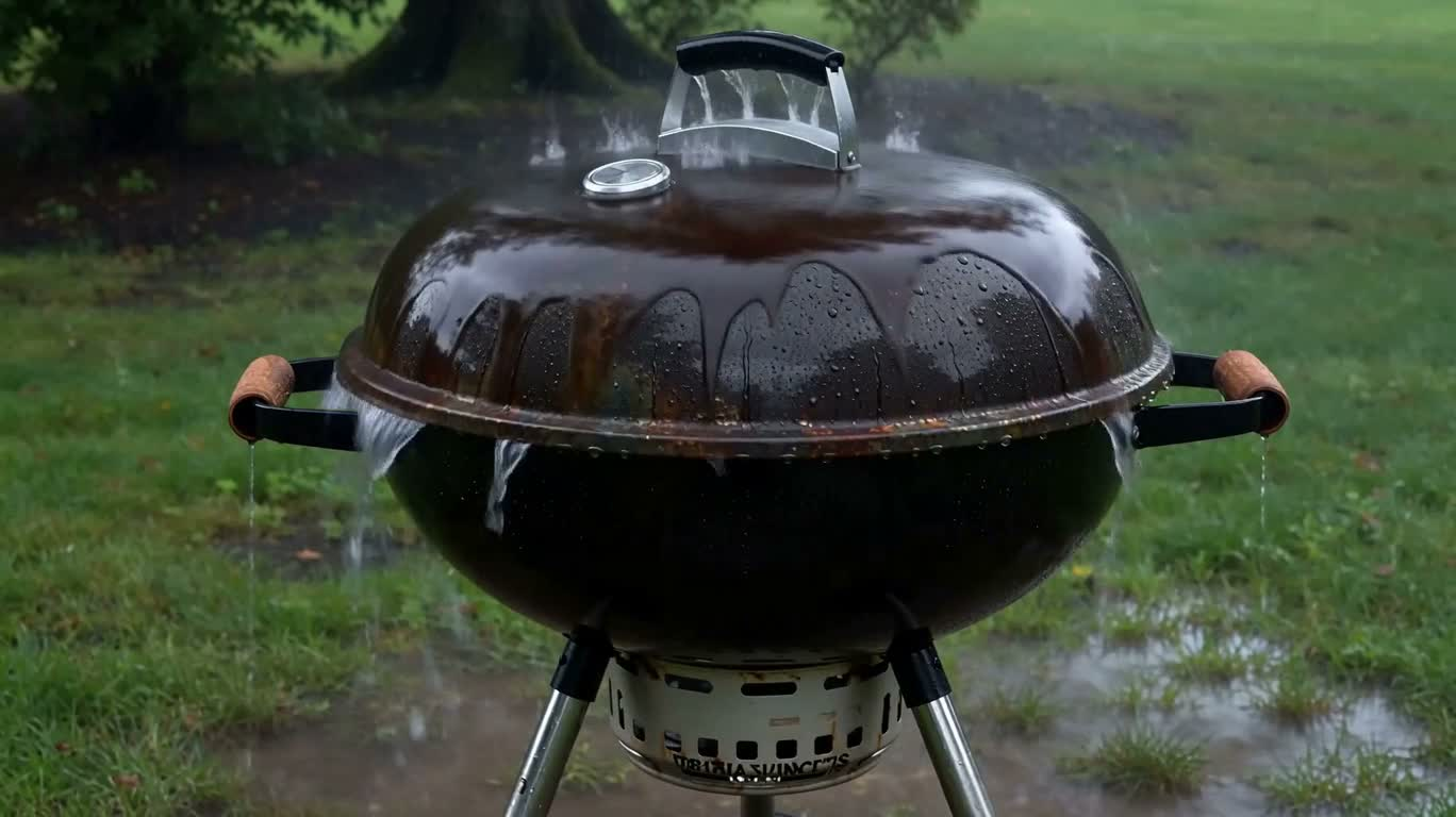 雨季侵蚀：烤架腐蚀延时