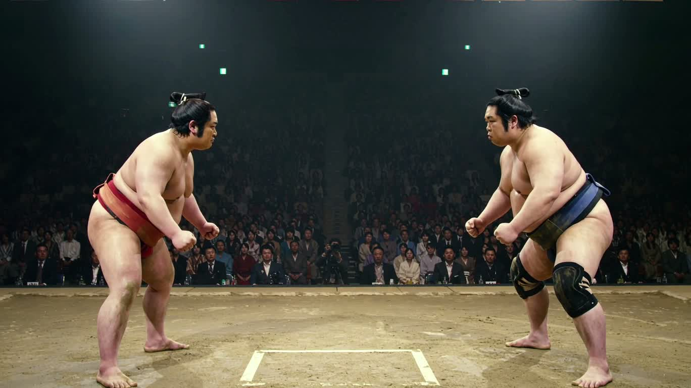 Trận đấu sumo trong bụi đất
