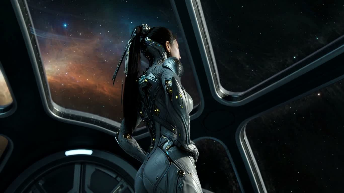 星舰霓光赛博女战士