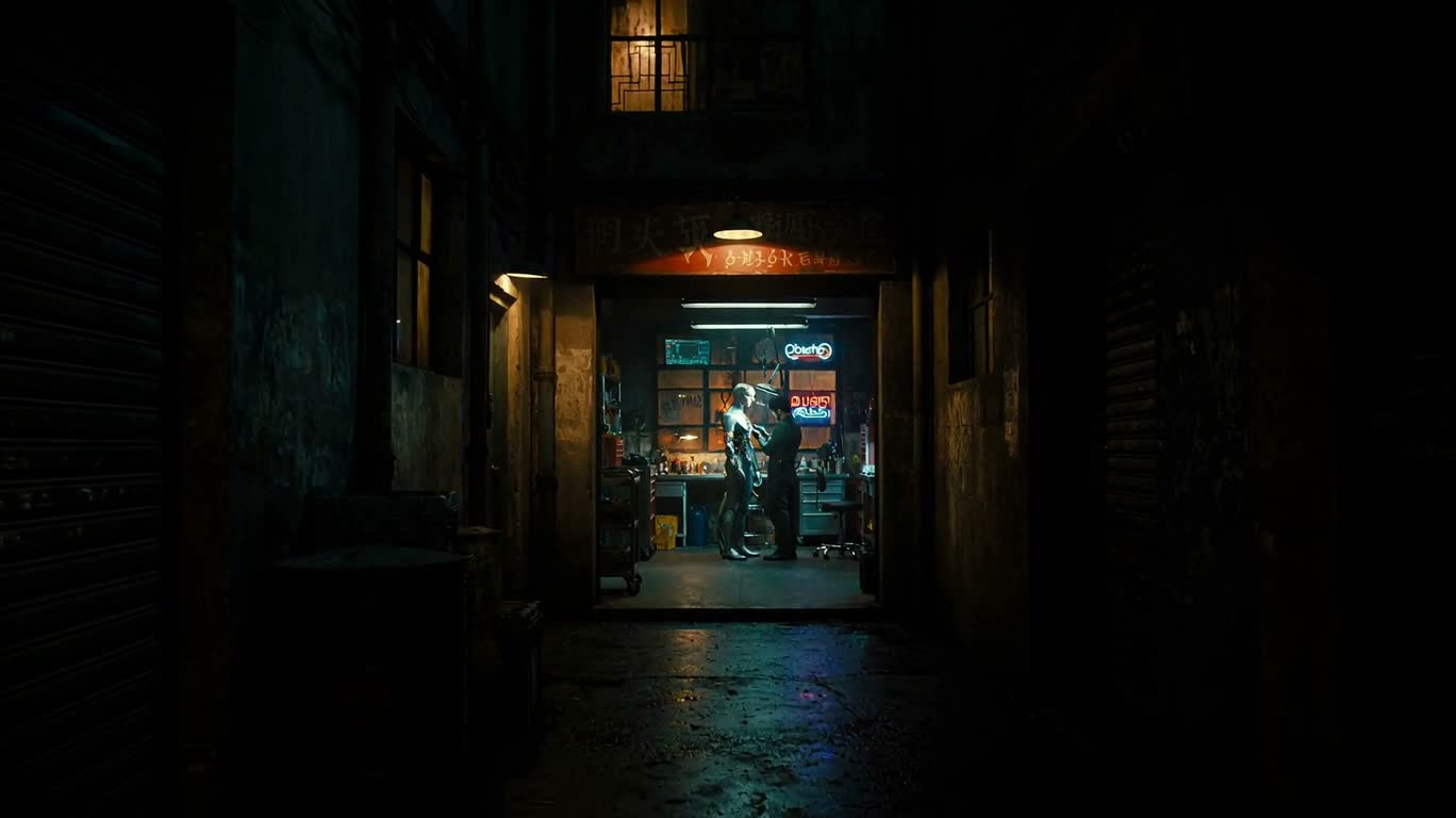 Sửa chữa cơ khí trong ngõ neon