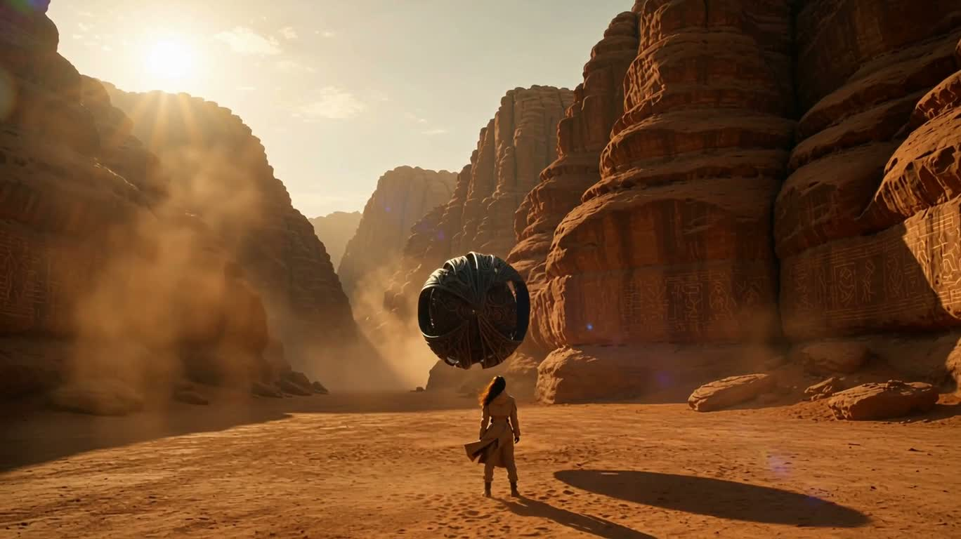 Gravitational Anomaly in the Desert Sea Ruins