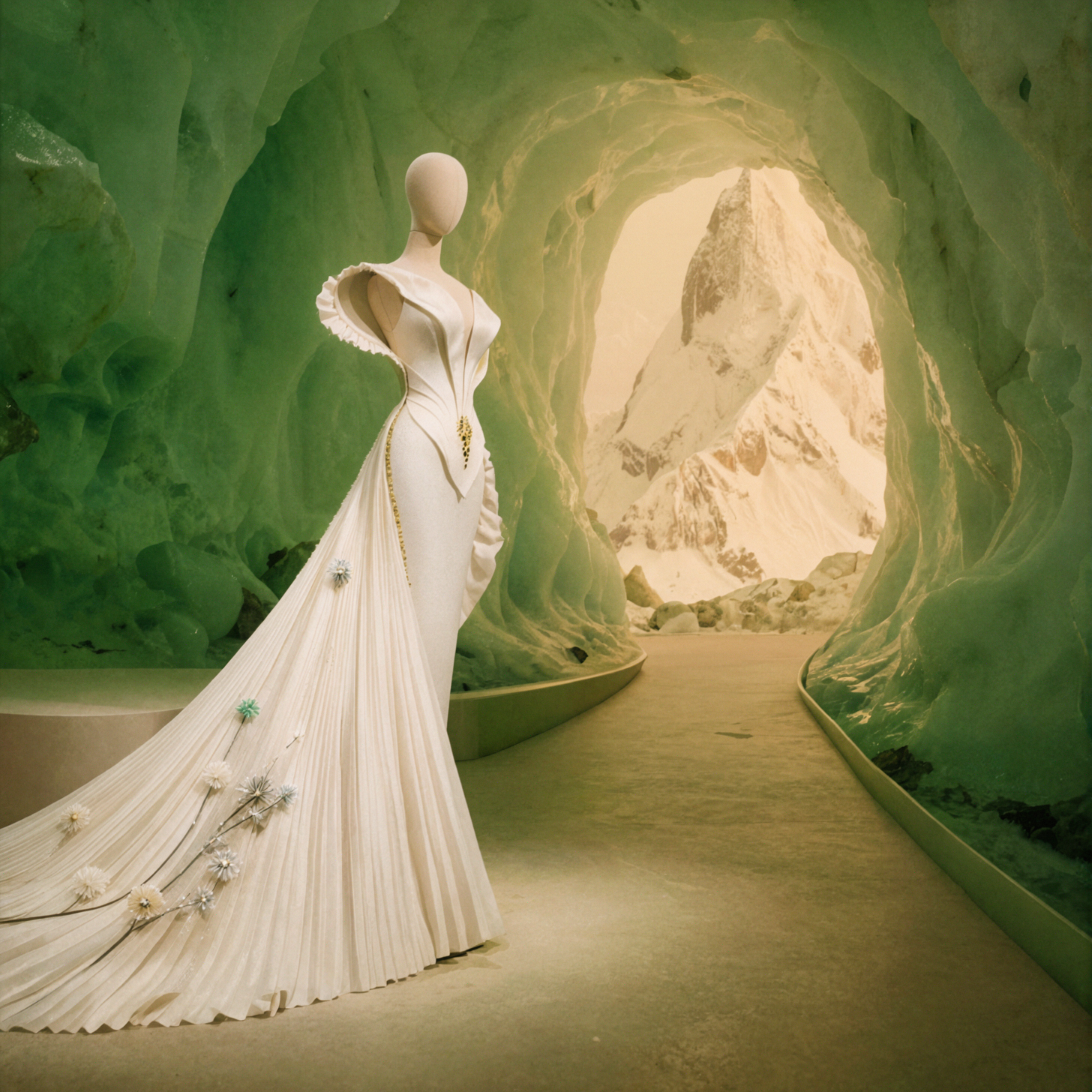 Snow Mountain Wedding Installation · Retro Space
