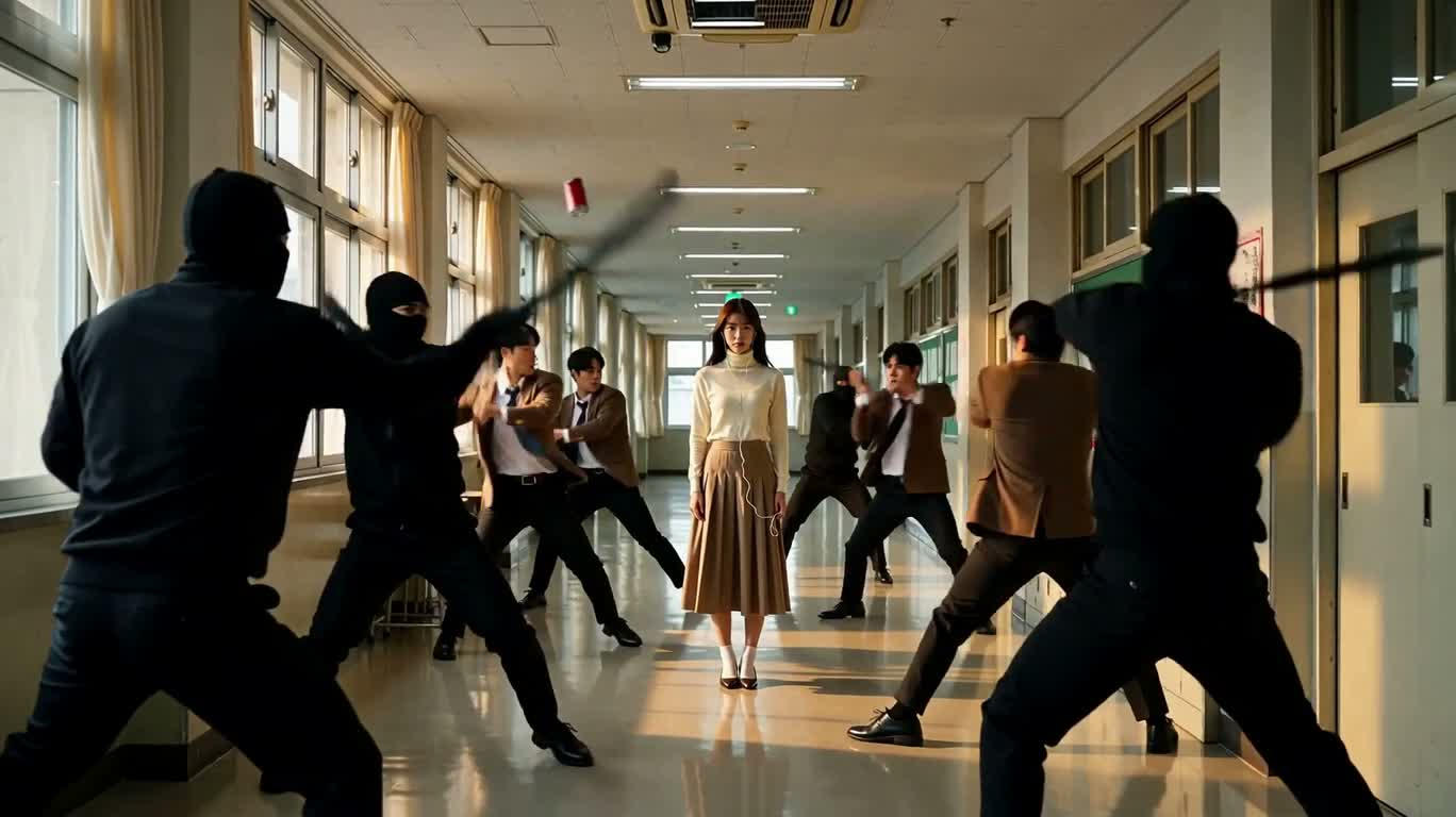 走廊中的静止风暴