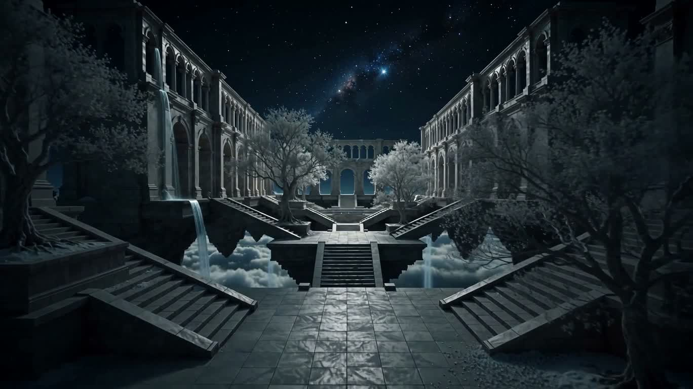Starlit Abyss Plaza Above the Sea of Clouds