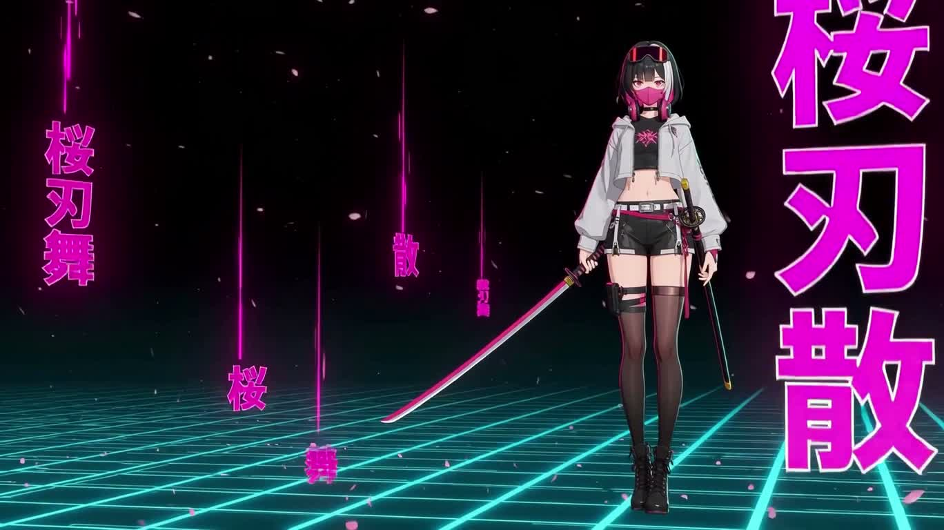Vũ điệu neon lưỡi kiếm: Samurai hoa anh đào