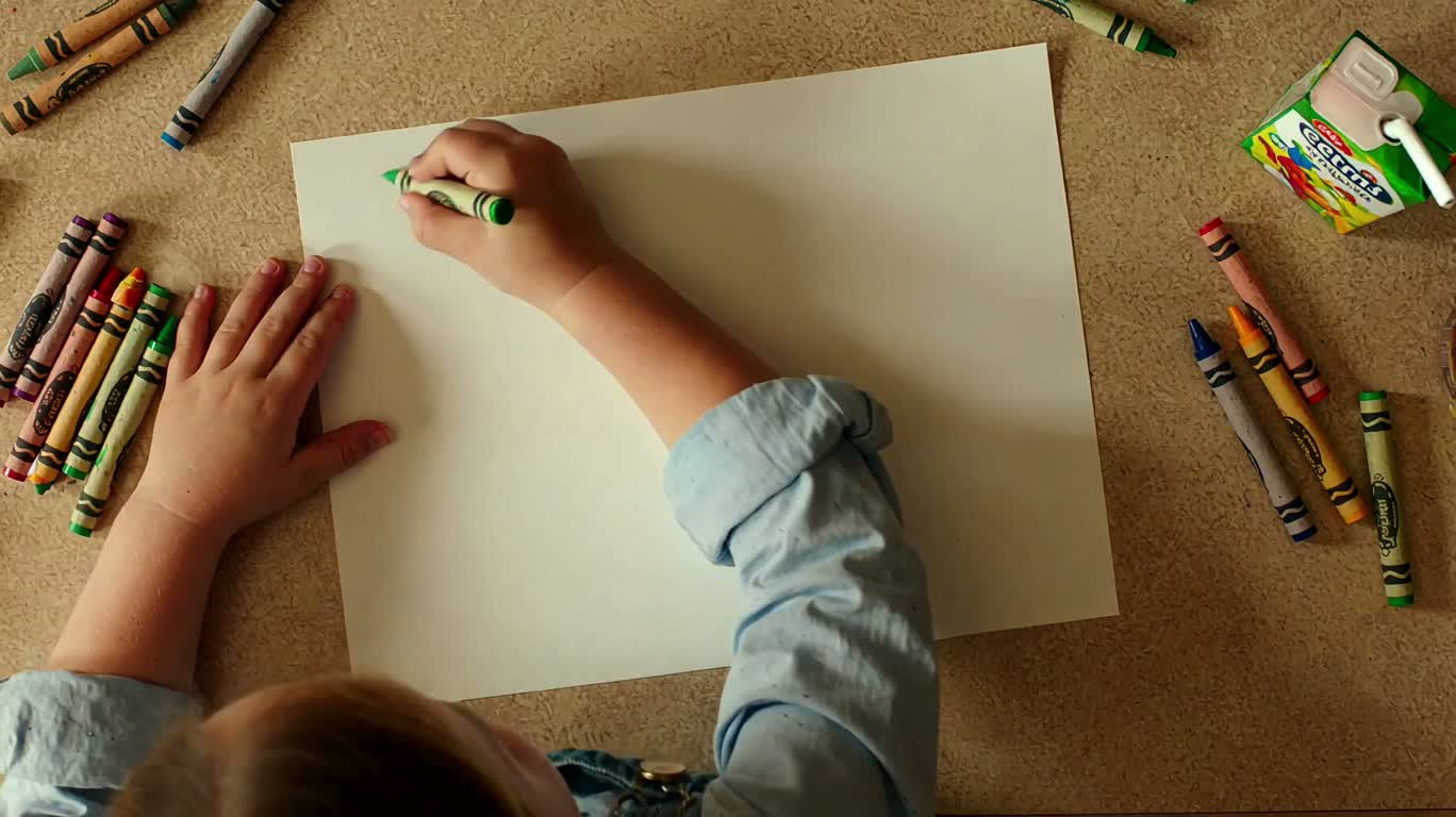 子どもの家族の絵
