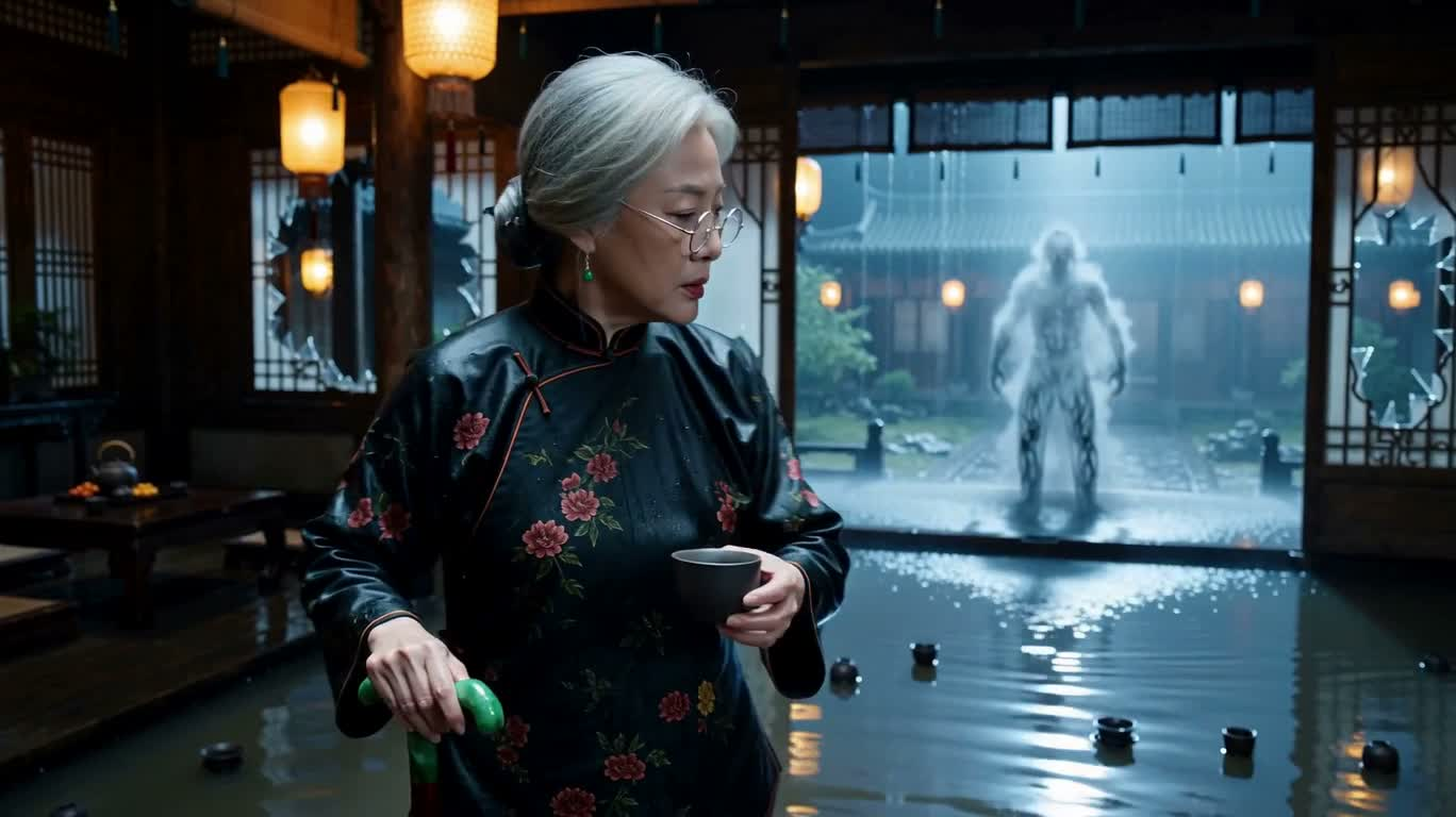 茶屋の婆と雨霧の幻影