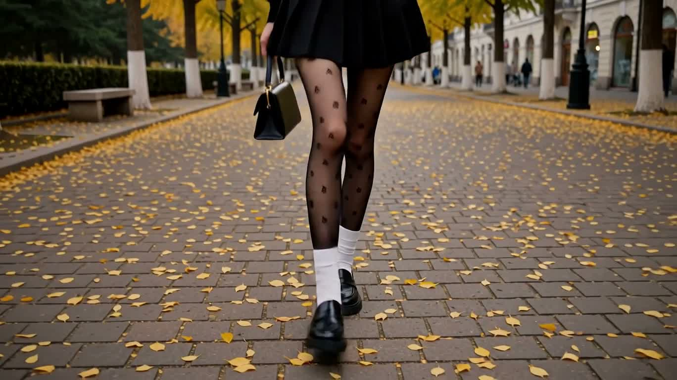 Promenade française d'automne