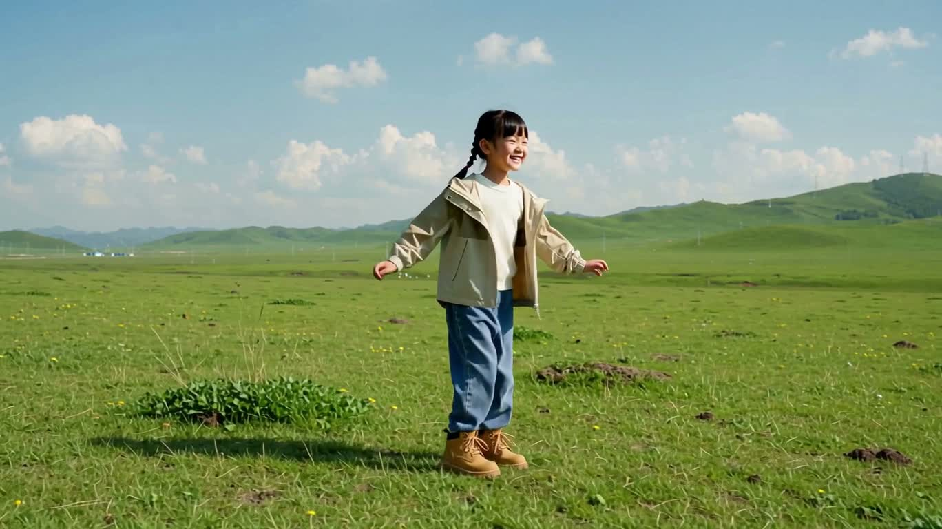 Enfance espiègle dans les champs verdoyants