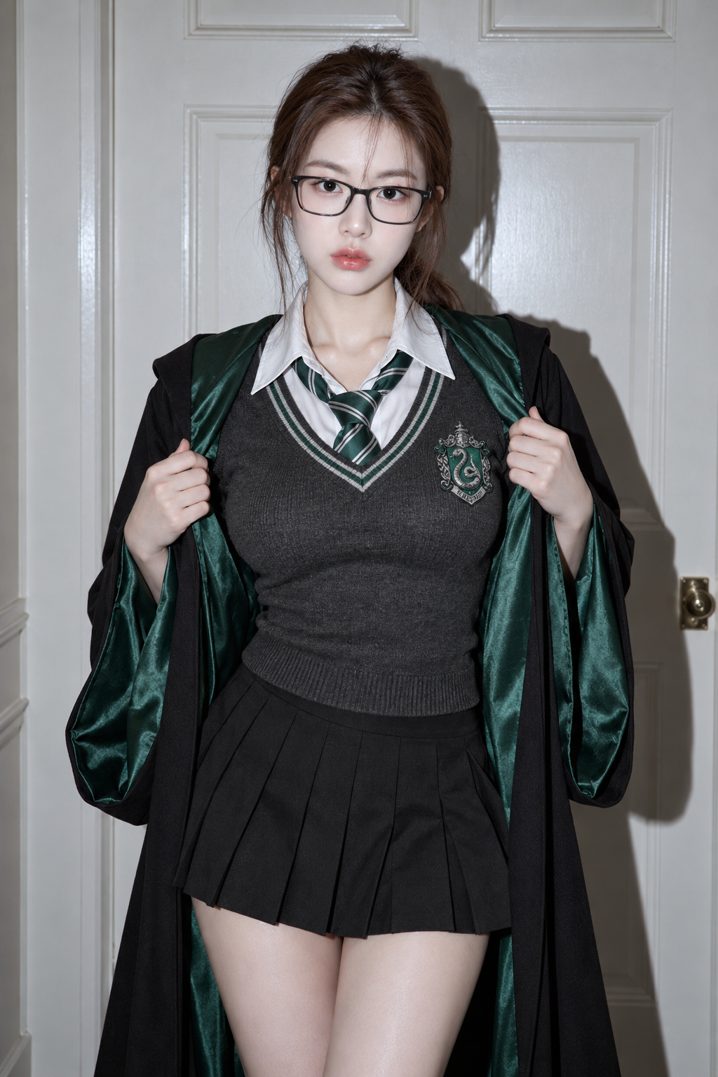成年女性巫师学院风角色扮演直闪人像