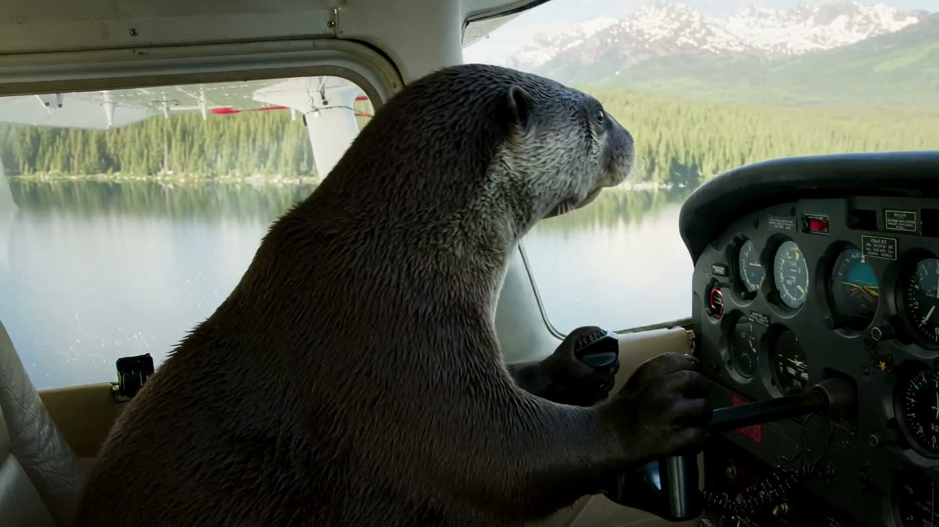 Le voyage lacustre du pilote loutre