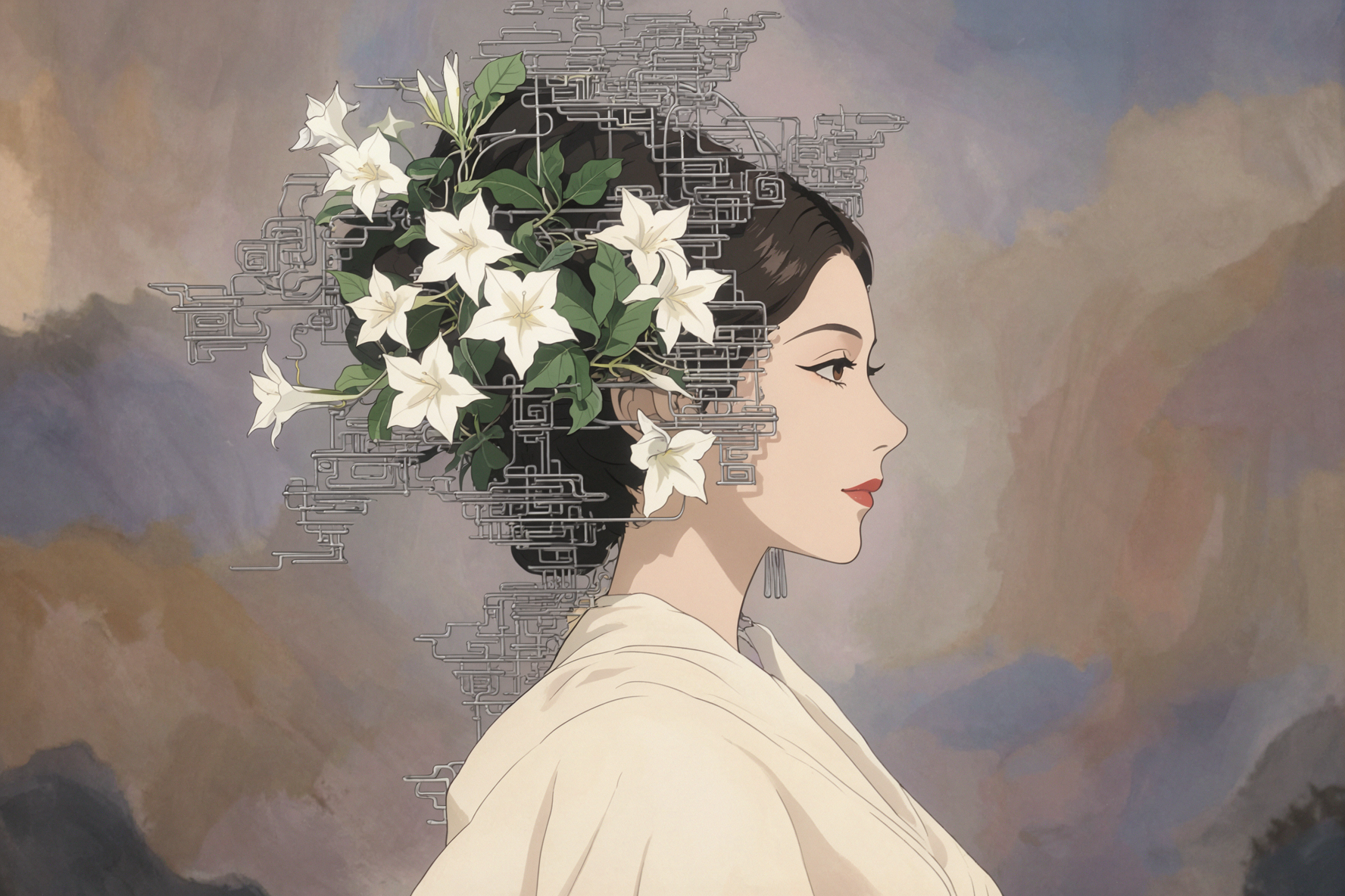 달빛 화관 · 일본풍 셀 셰이딩