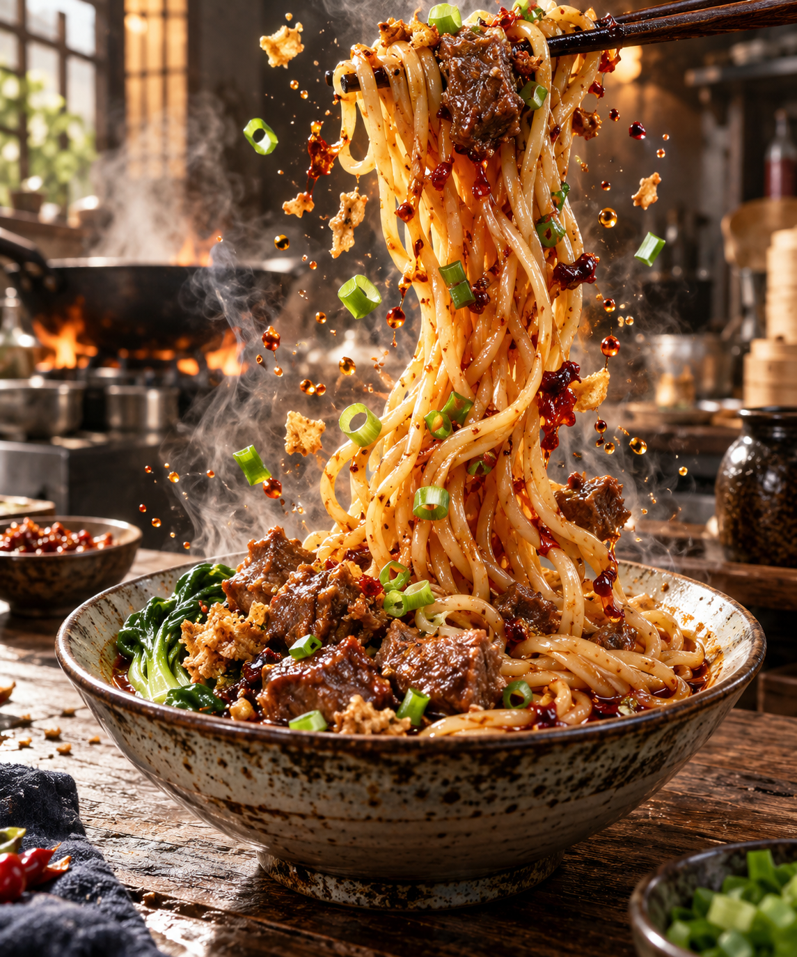 宙を舞う魅惑の熱々ラーメン商業大作