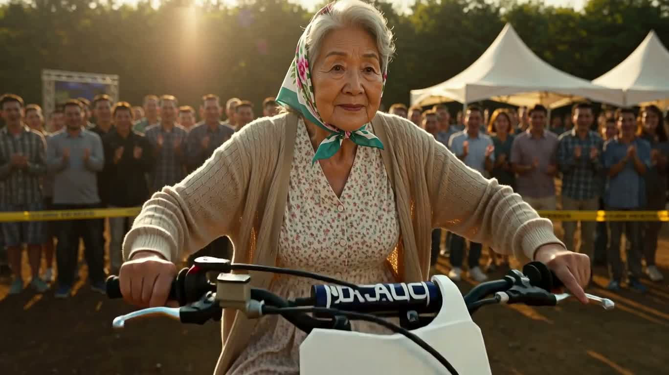 奶奶征服越野赛道