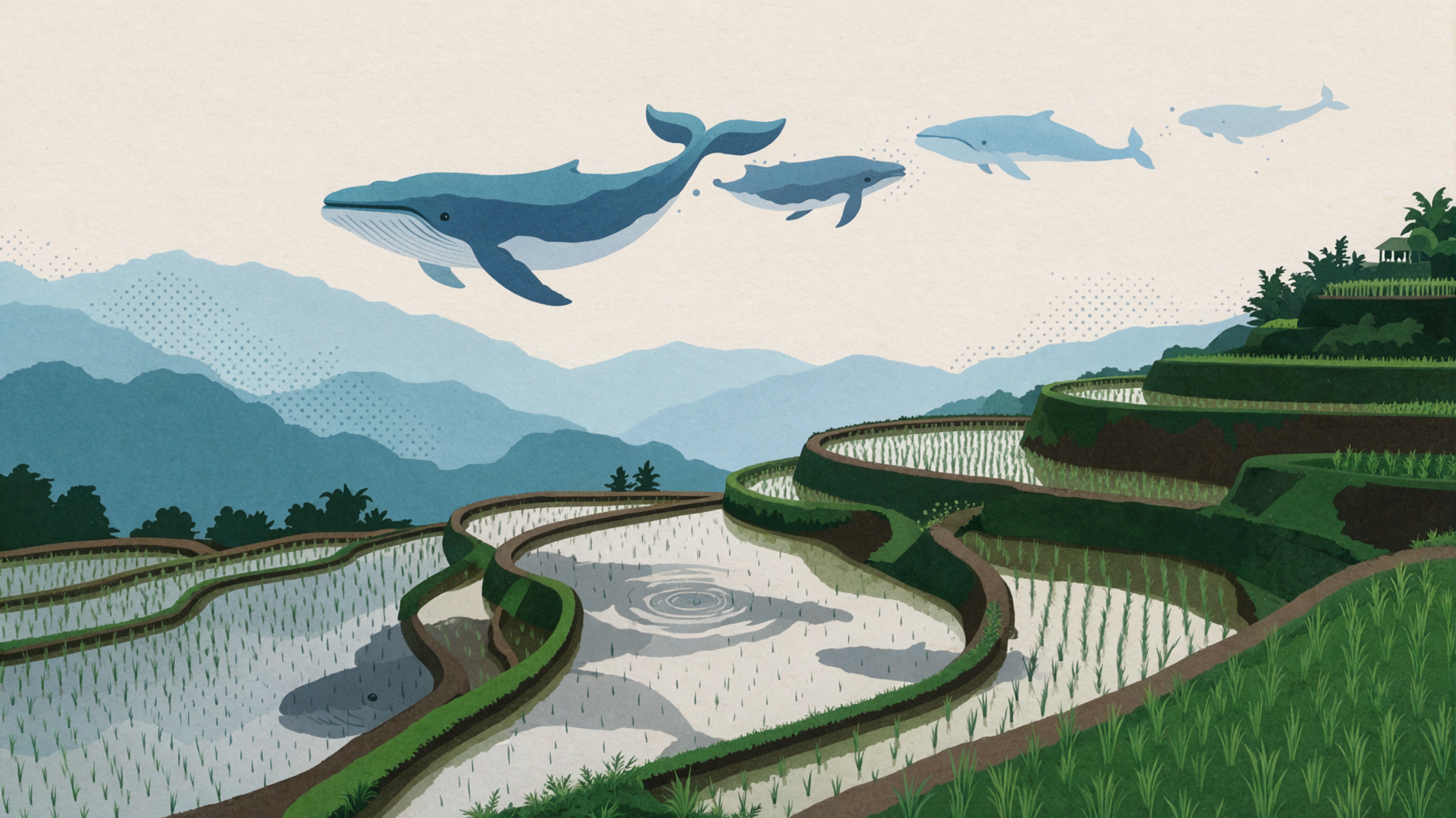云鲸迁徙 · 丝网海报