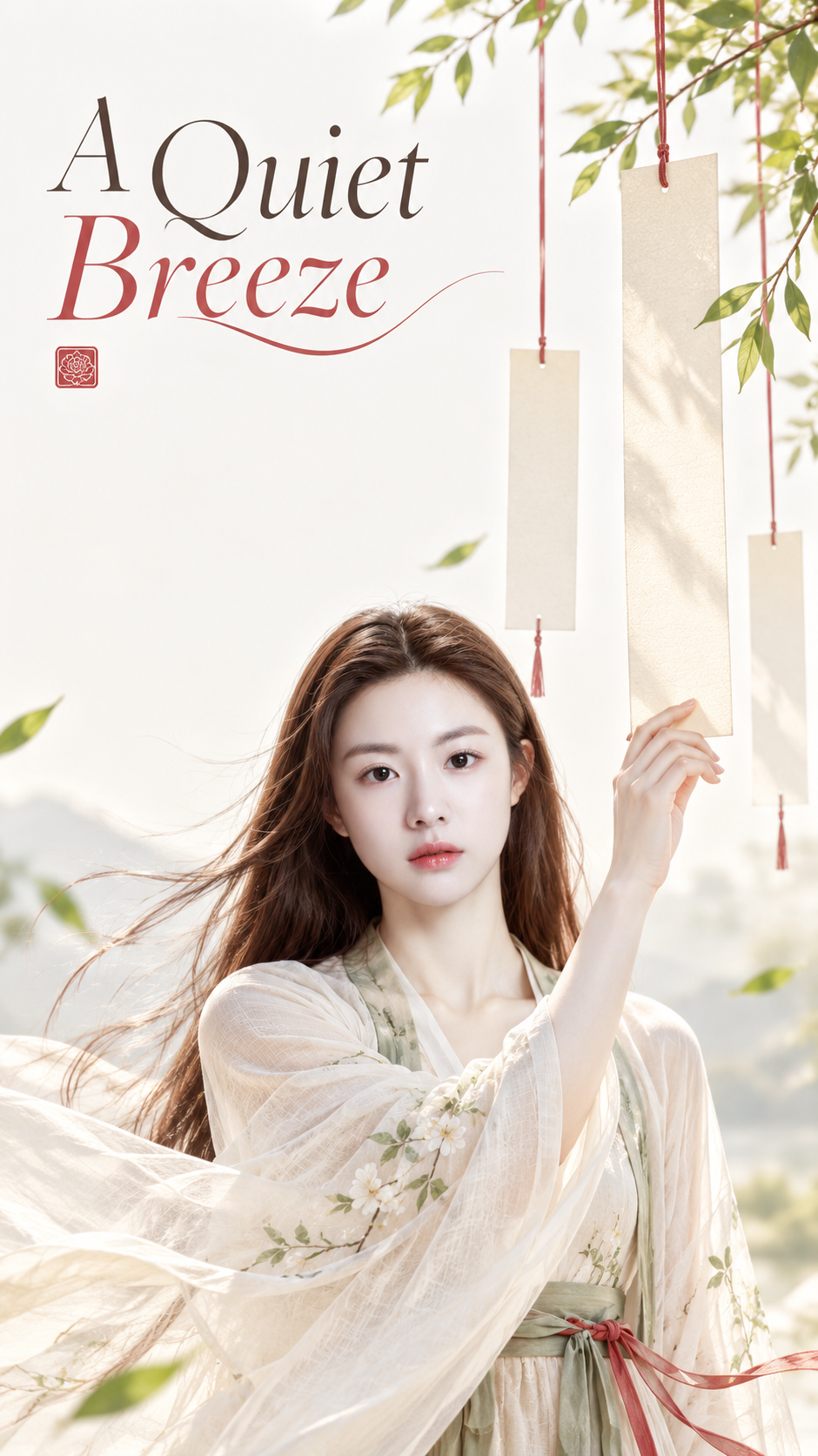동양 선의 고풍 시전 미니멀 표지