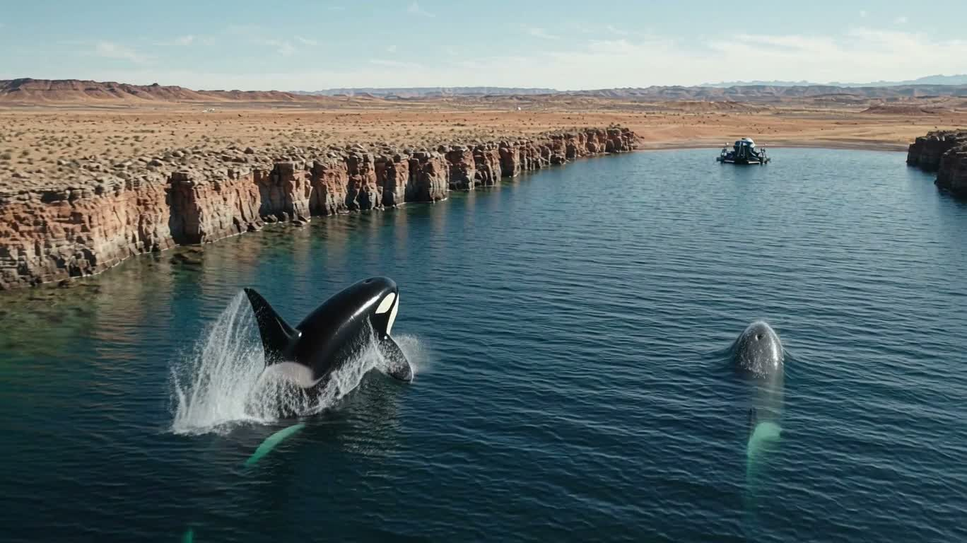 Farce océanique extraterrestre dans le Grand Canyon