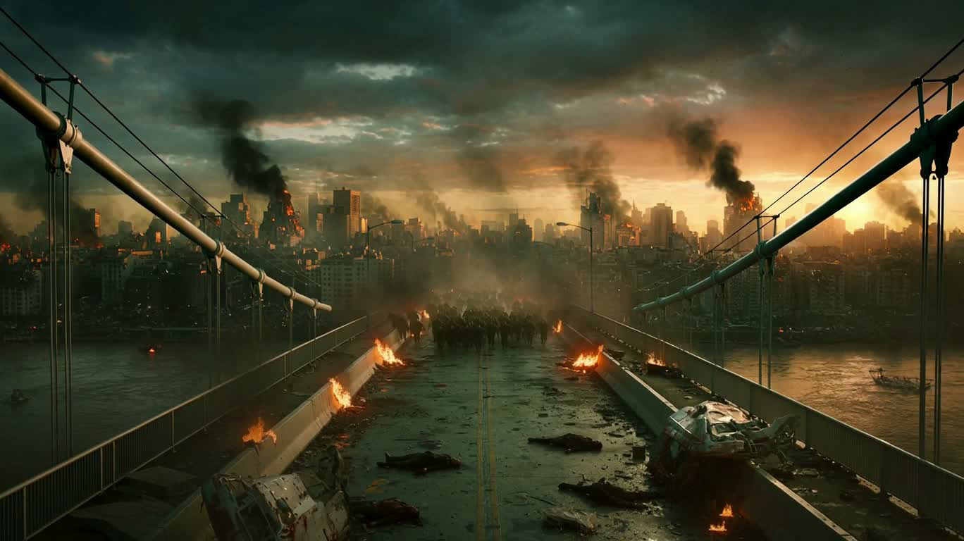 Lame solitaire sur le pont de l'apocalypse