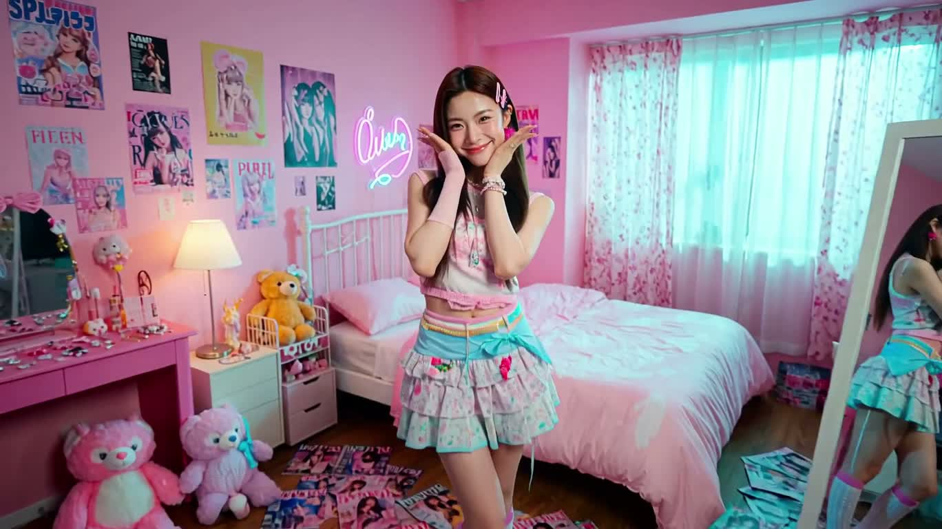 Le journal rose de départ d'une fille de Harajuku