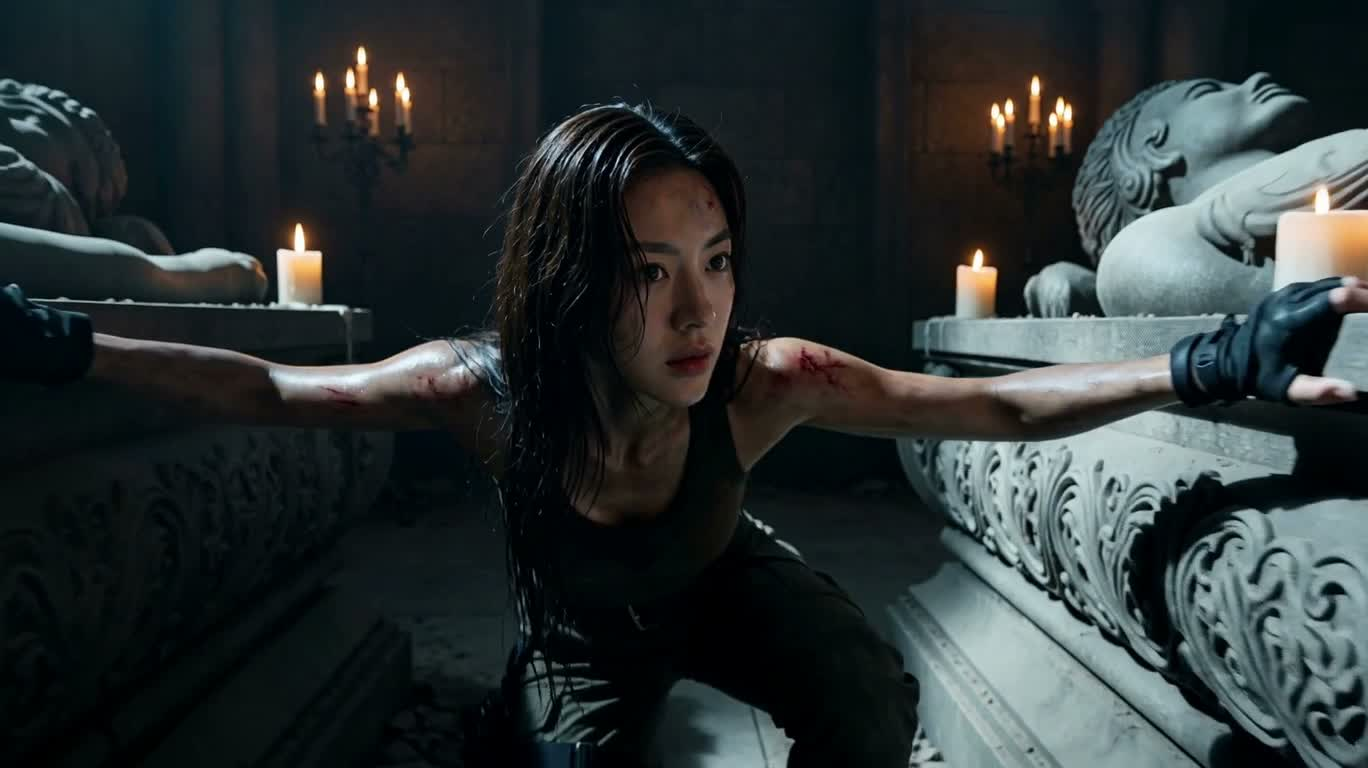 Cuộc xung phong quyết tâm trong hầm mộ Gothic