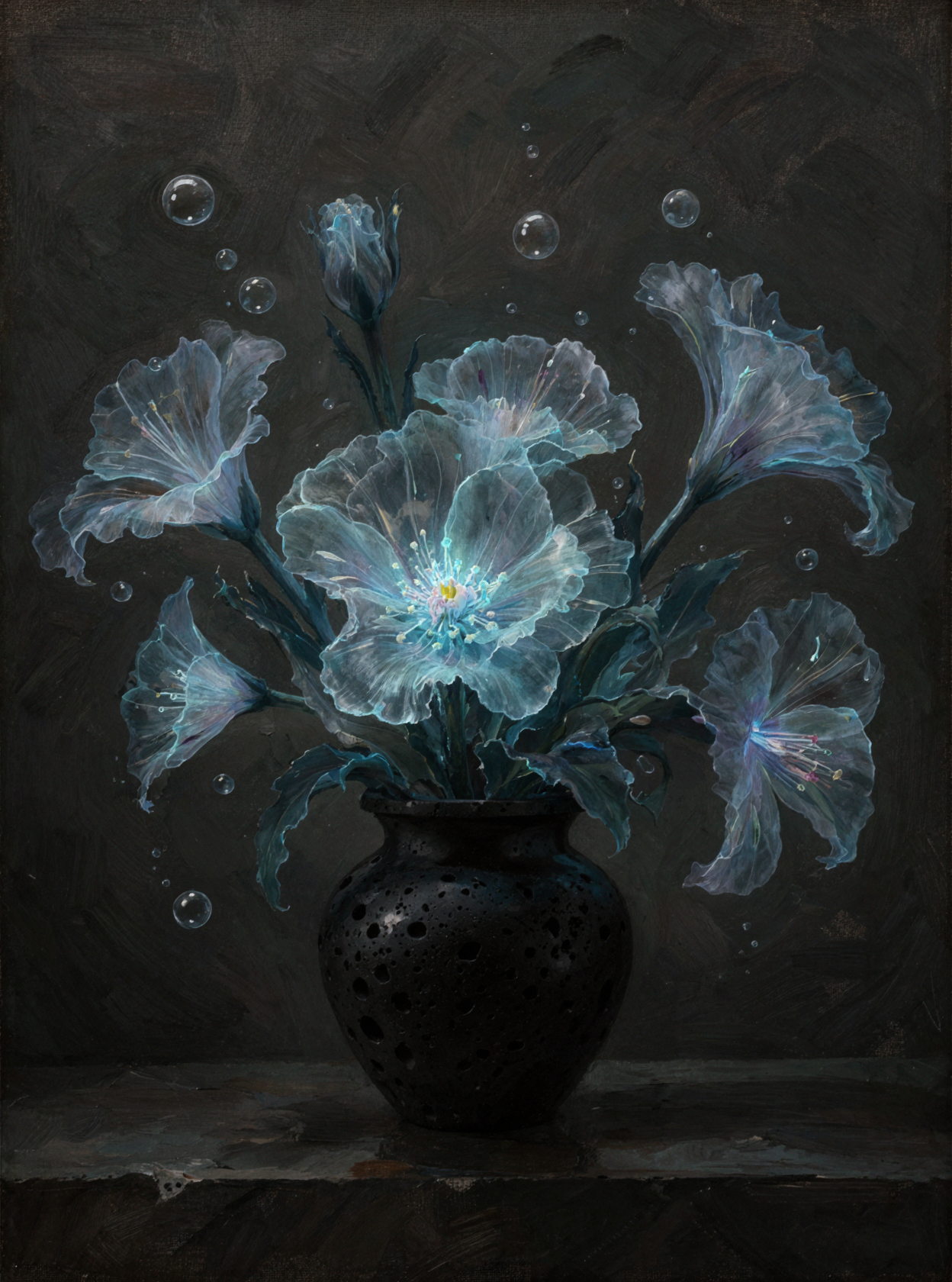 深海花束 · 古典油画 — AI image creation