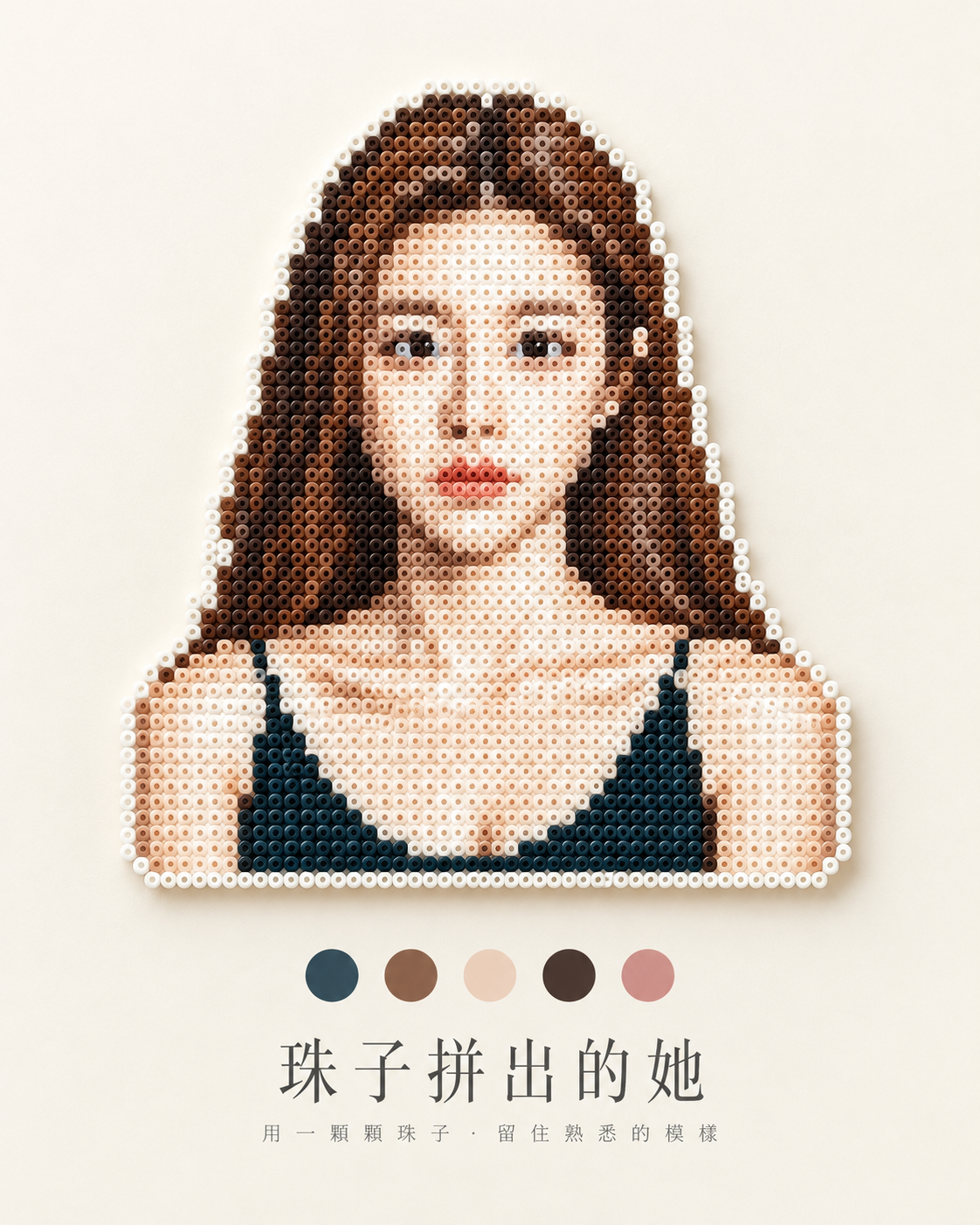 미니멀 비즈 공예 핸드메이드 포스터 디자인
