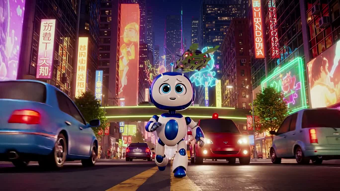 Lòng tốt của robot trong thành phố neon