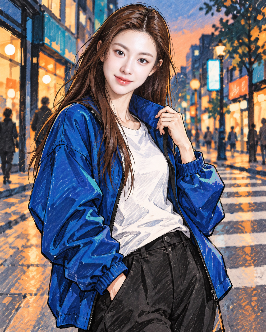 极具张力的都市街头潮流人物漫画