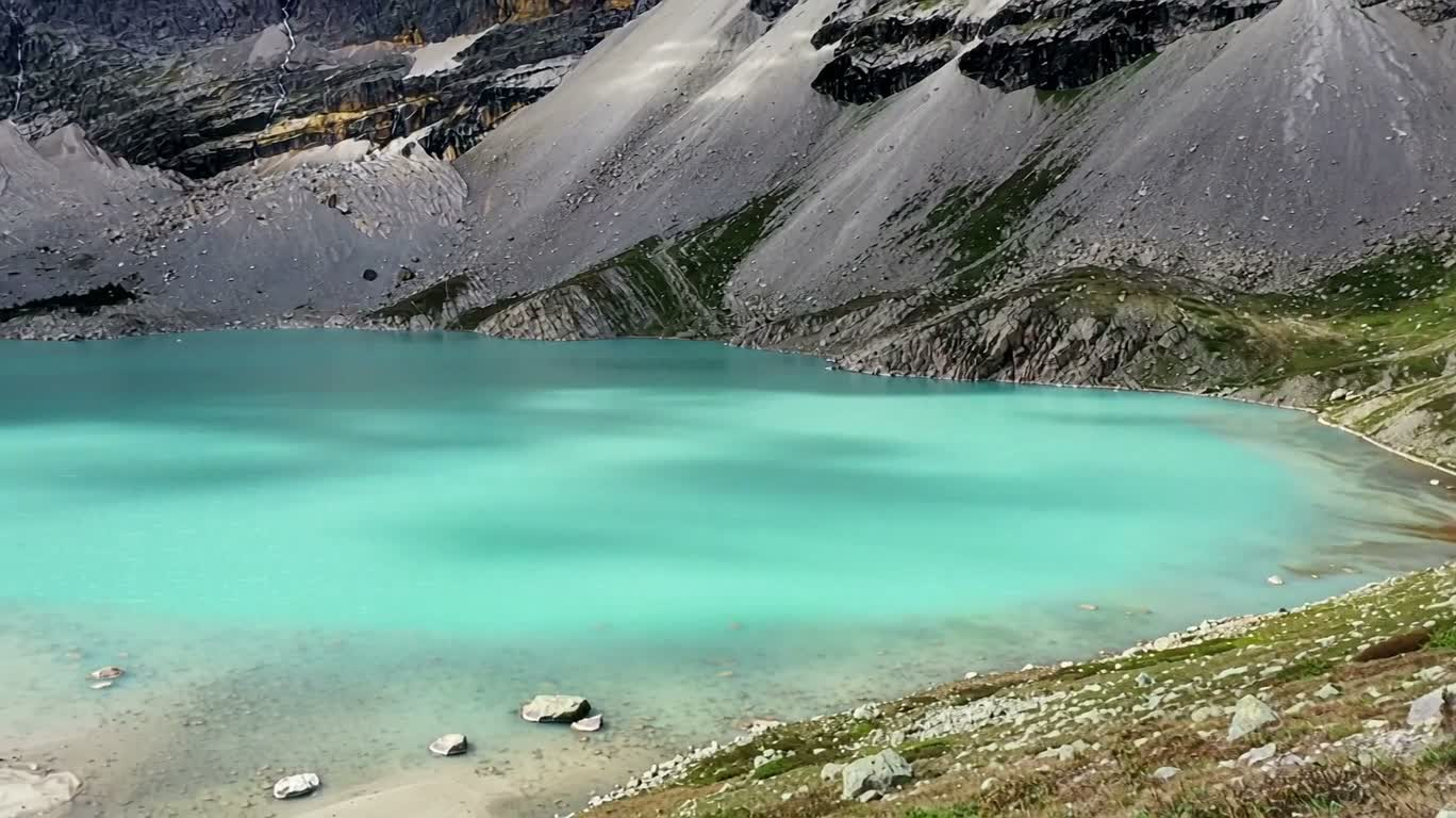 Cold Radiance of a Glacial Lake