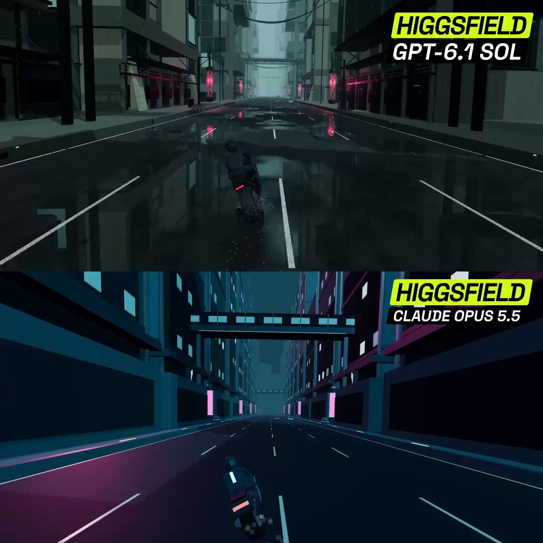 赛博朋克城市高速飞驰3D场景