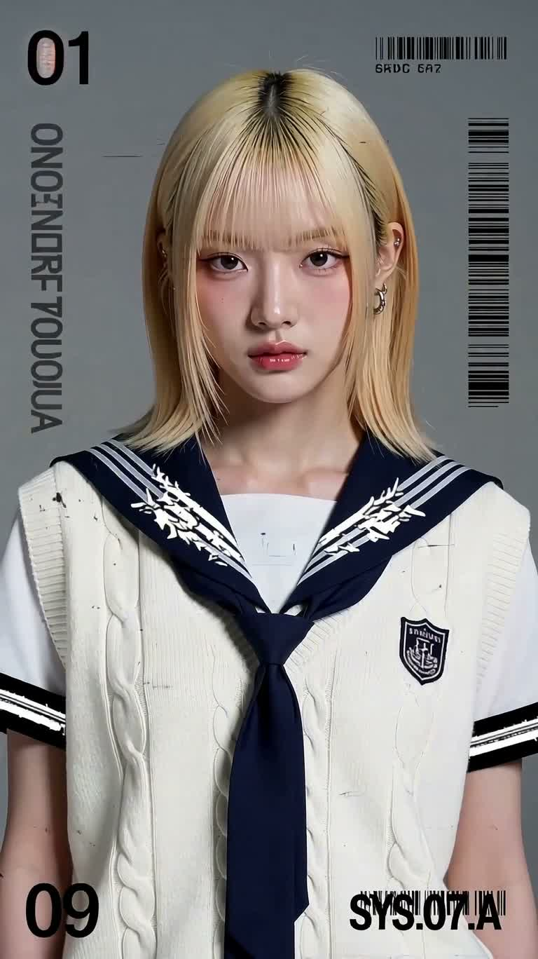Y2K红黑字体偶像快剪 — AI video creation