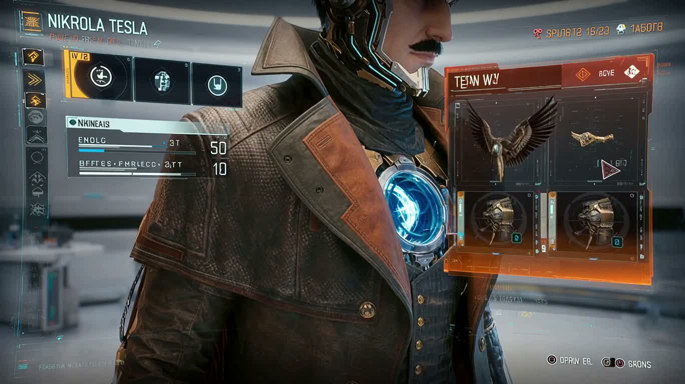 Neon Flight of the Mechanical Wing Armored Hero