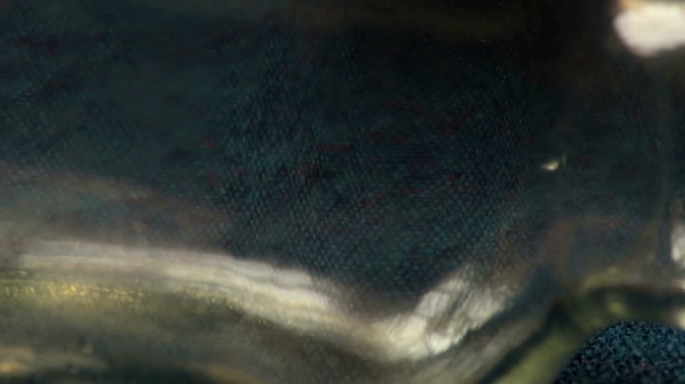 靛布上的玻璃与琐细痕迹 — AI video creation