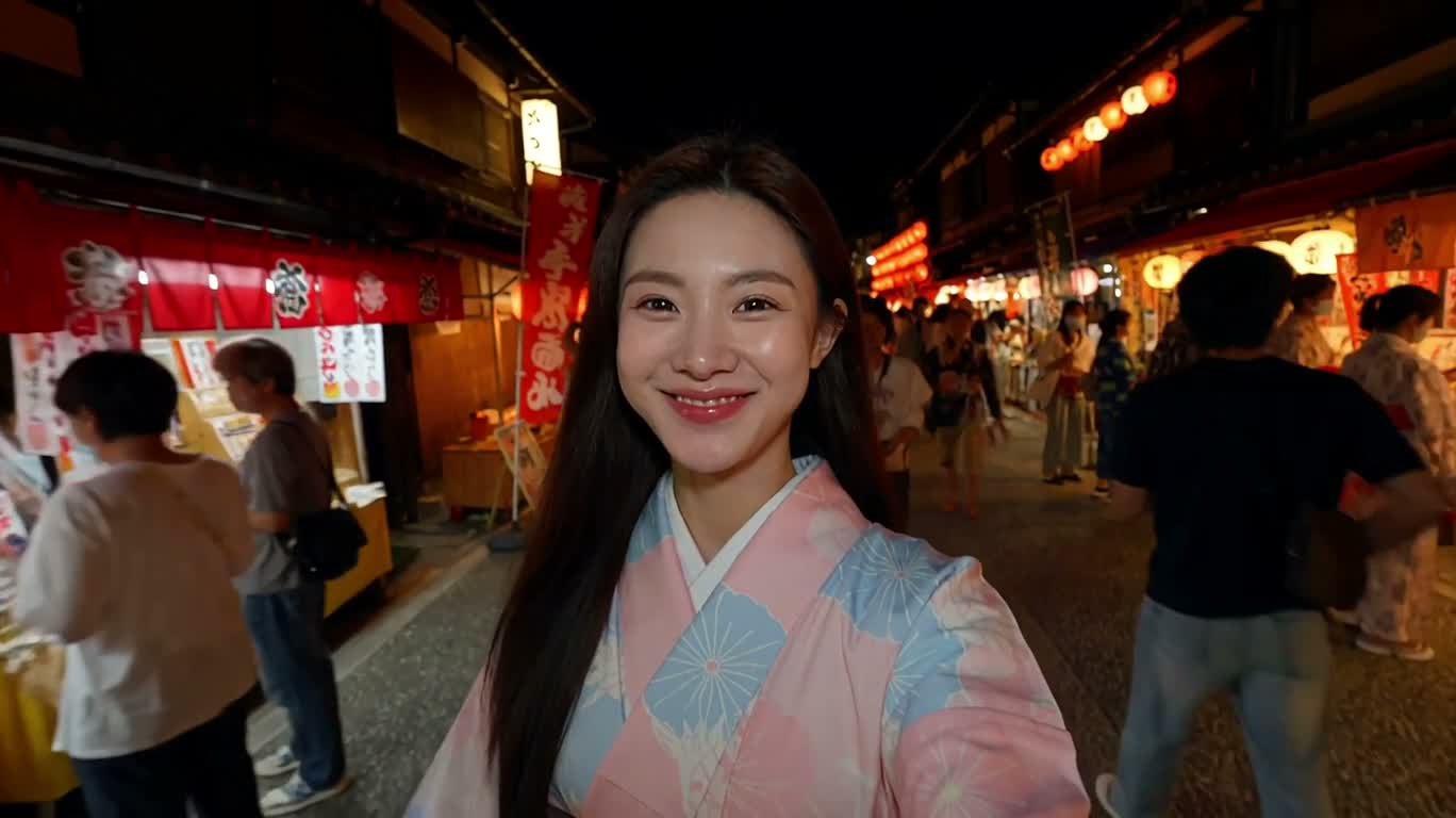 灯笼祭典夜游