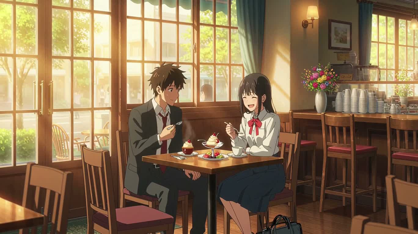 Afternoon Dessert Café — AI video creation