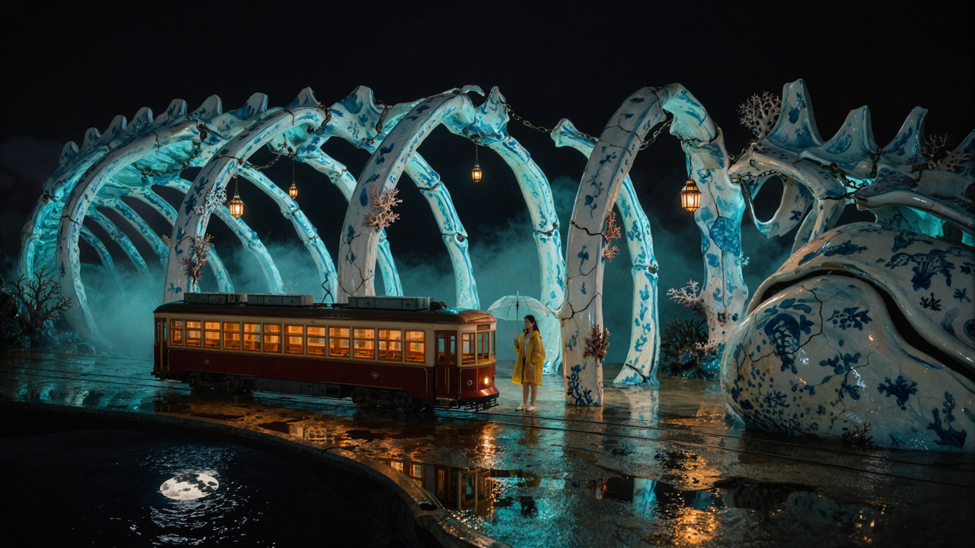 Celadon Whalebone Tram Stop · Cinematic Realism — AI image creation