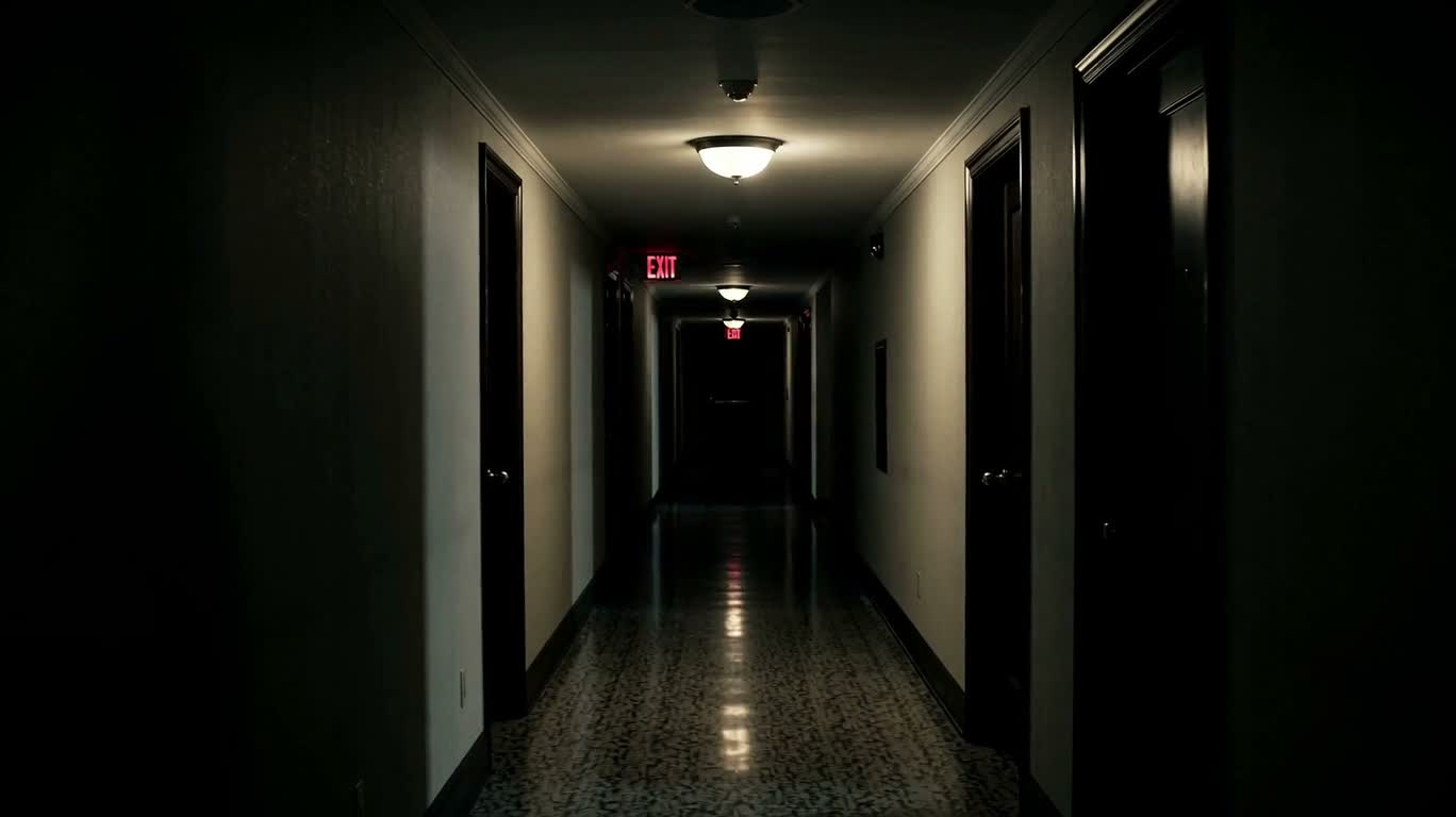 Ombres errantes dans le couloir — AI video creation